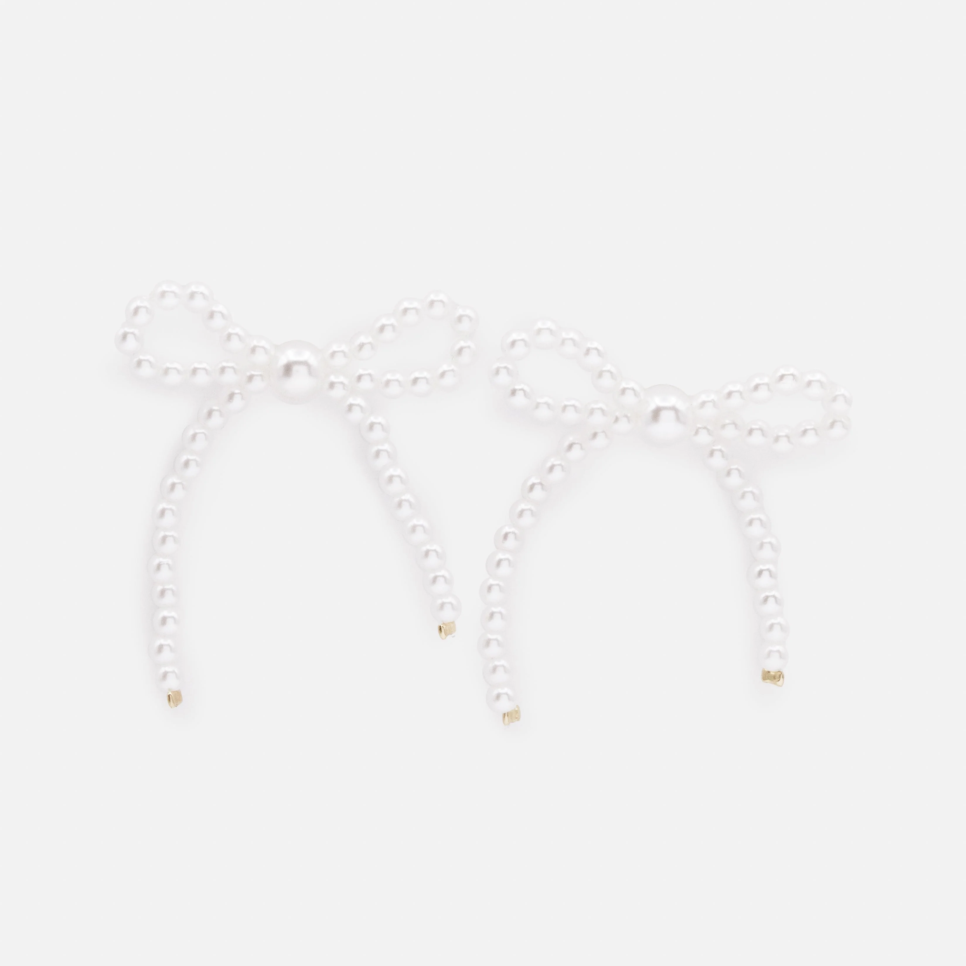 Boucles d'oreilles de perles en forme de boucle