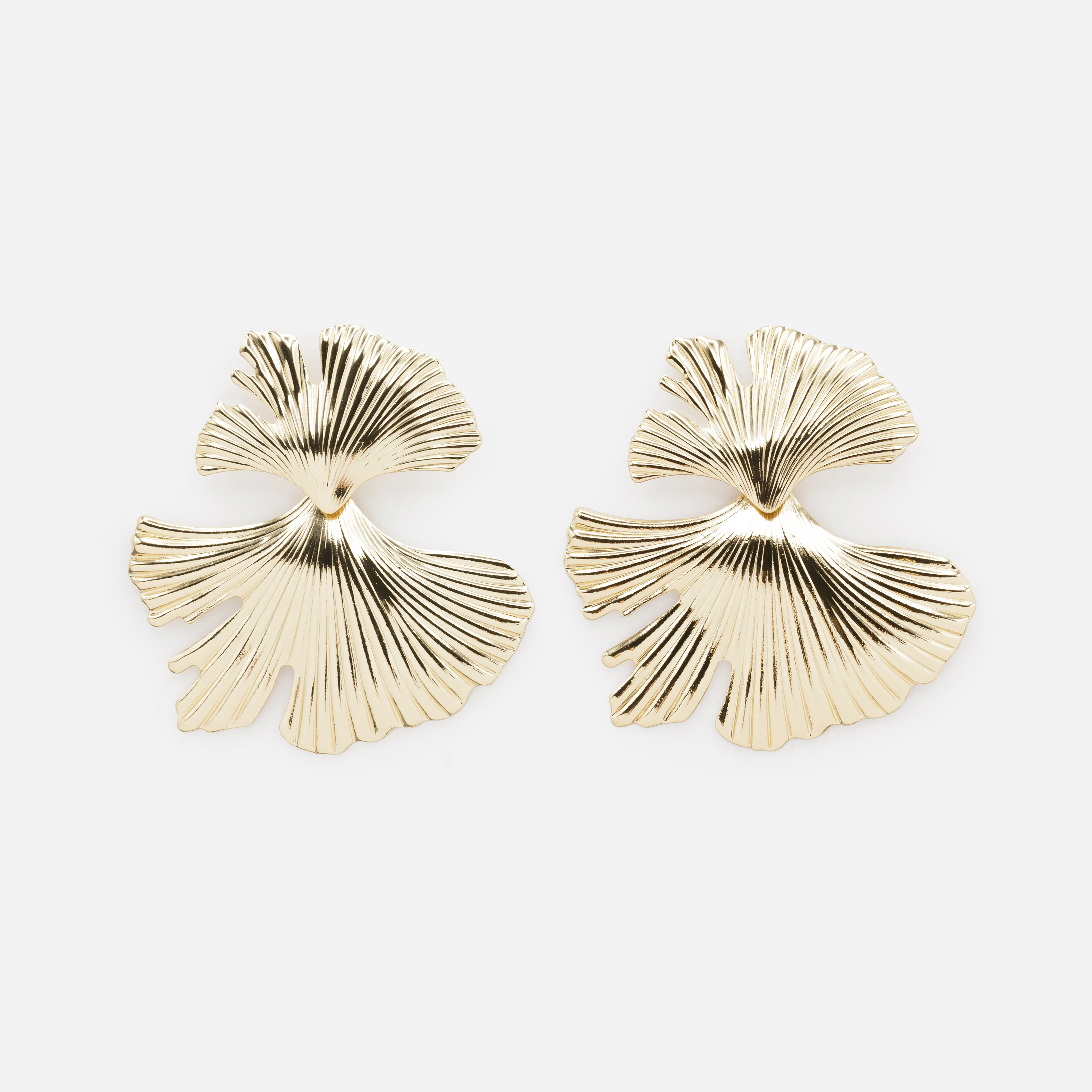 Boucles d'oreilles coraux dorés
