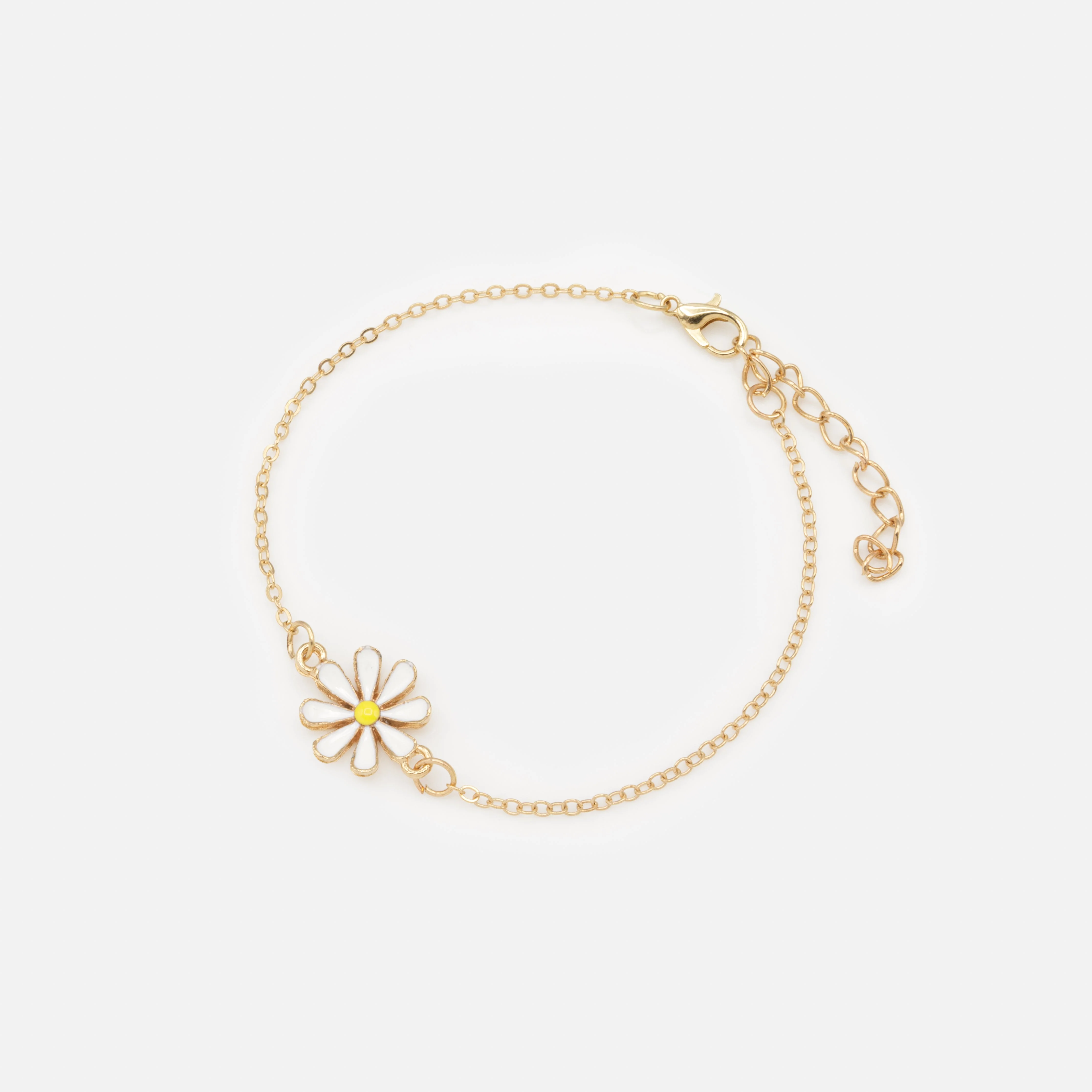Bracelet doré marguerite