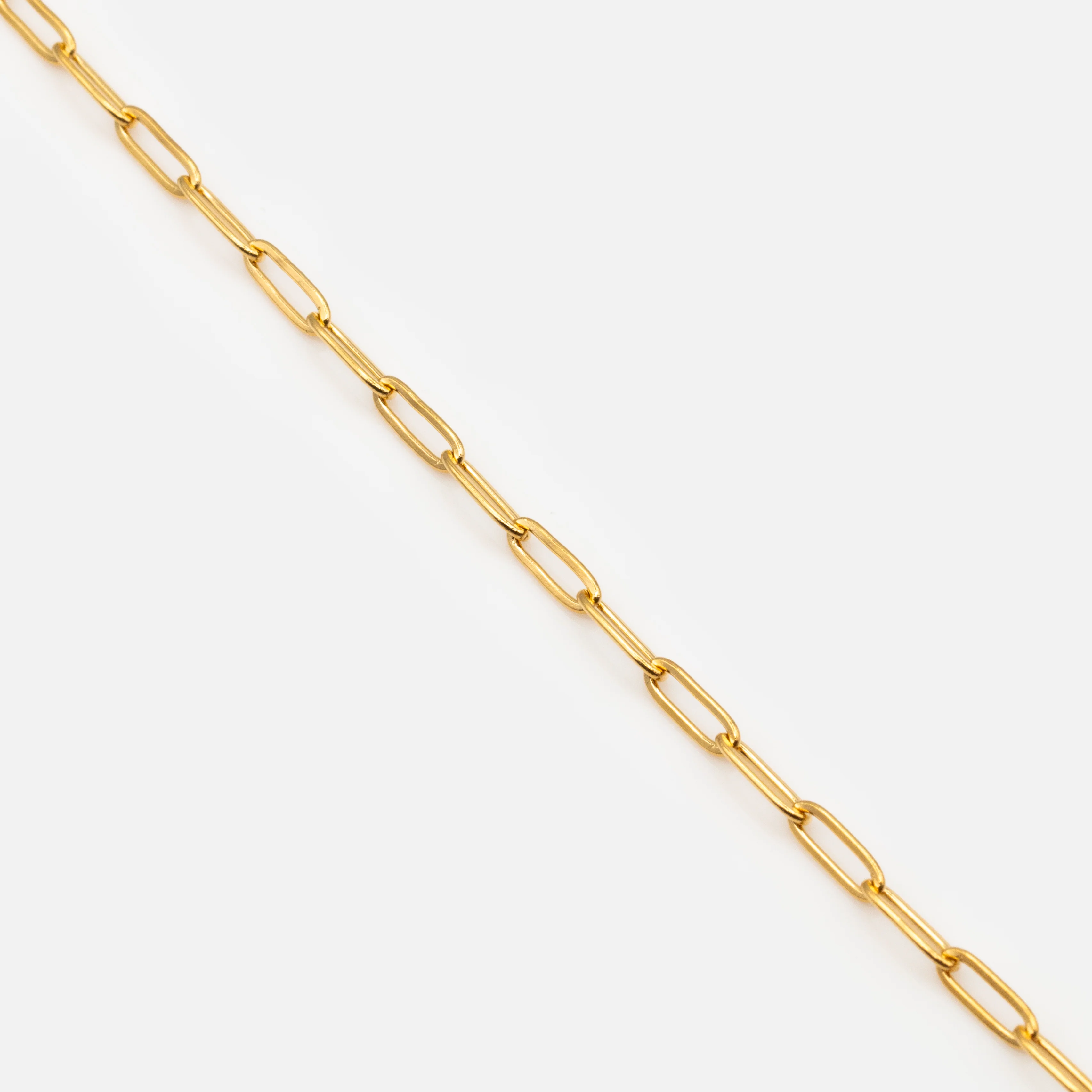 Bracelet doré à mailles trombone en acier inoxydable - Image 2