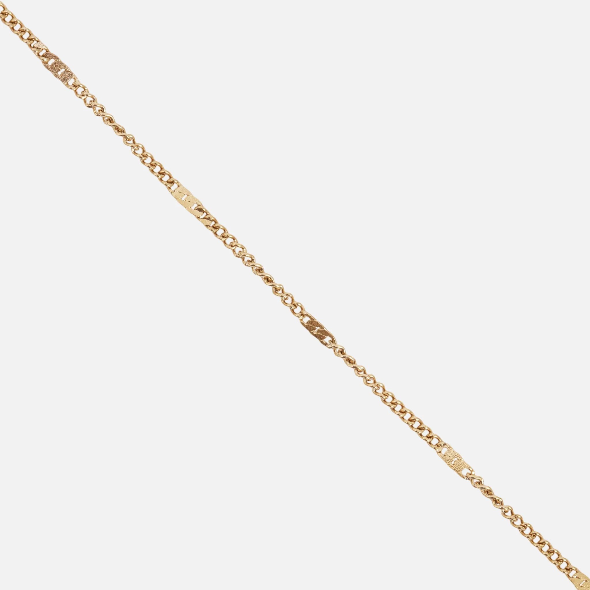Bracelet doré insertions plates en acier inoxydable - Image 2