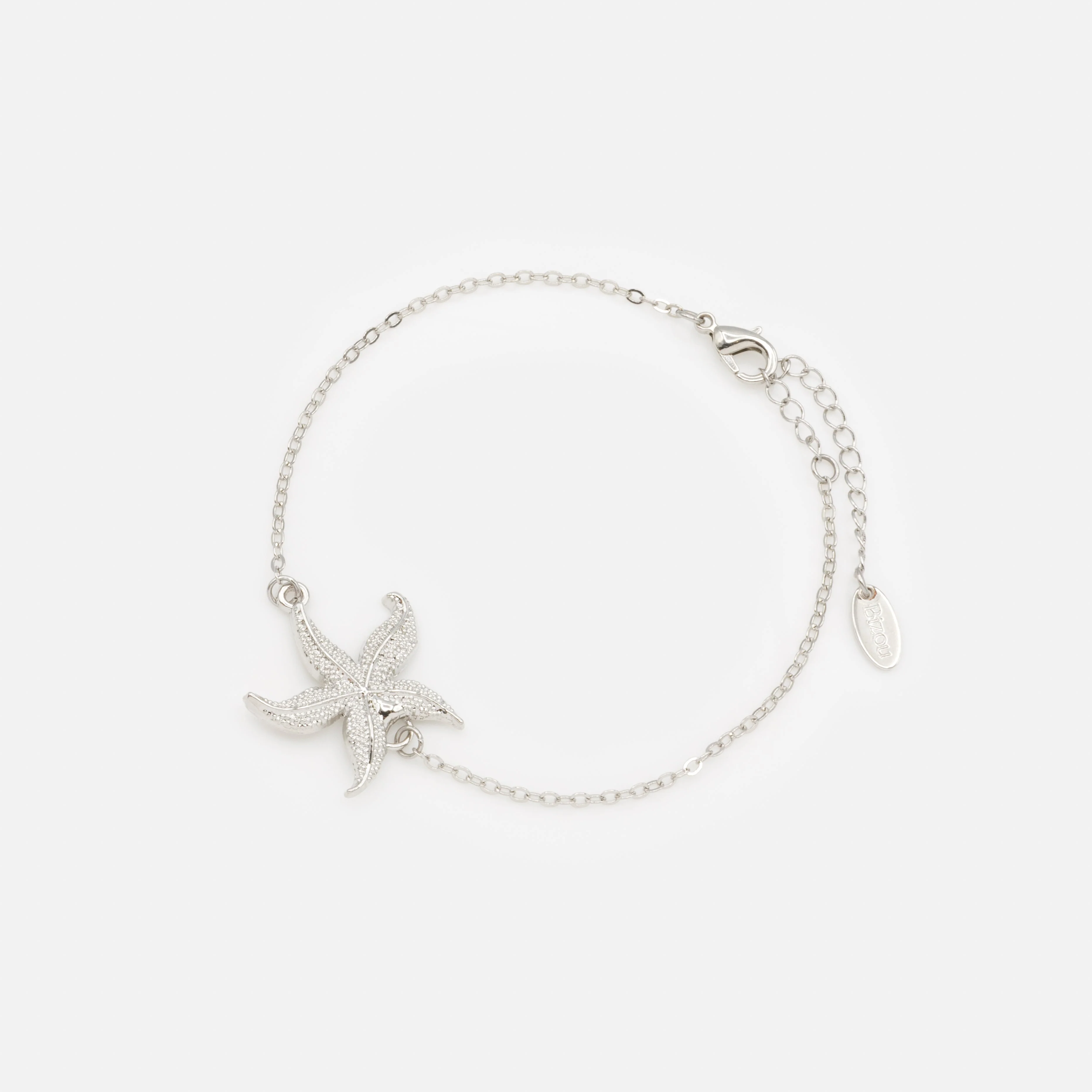 Bracelet argenté étoile de mer