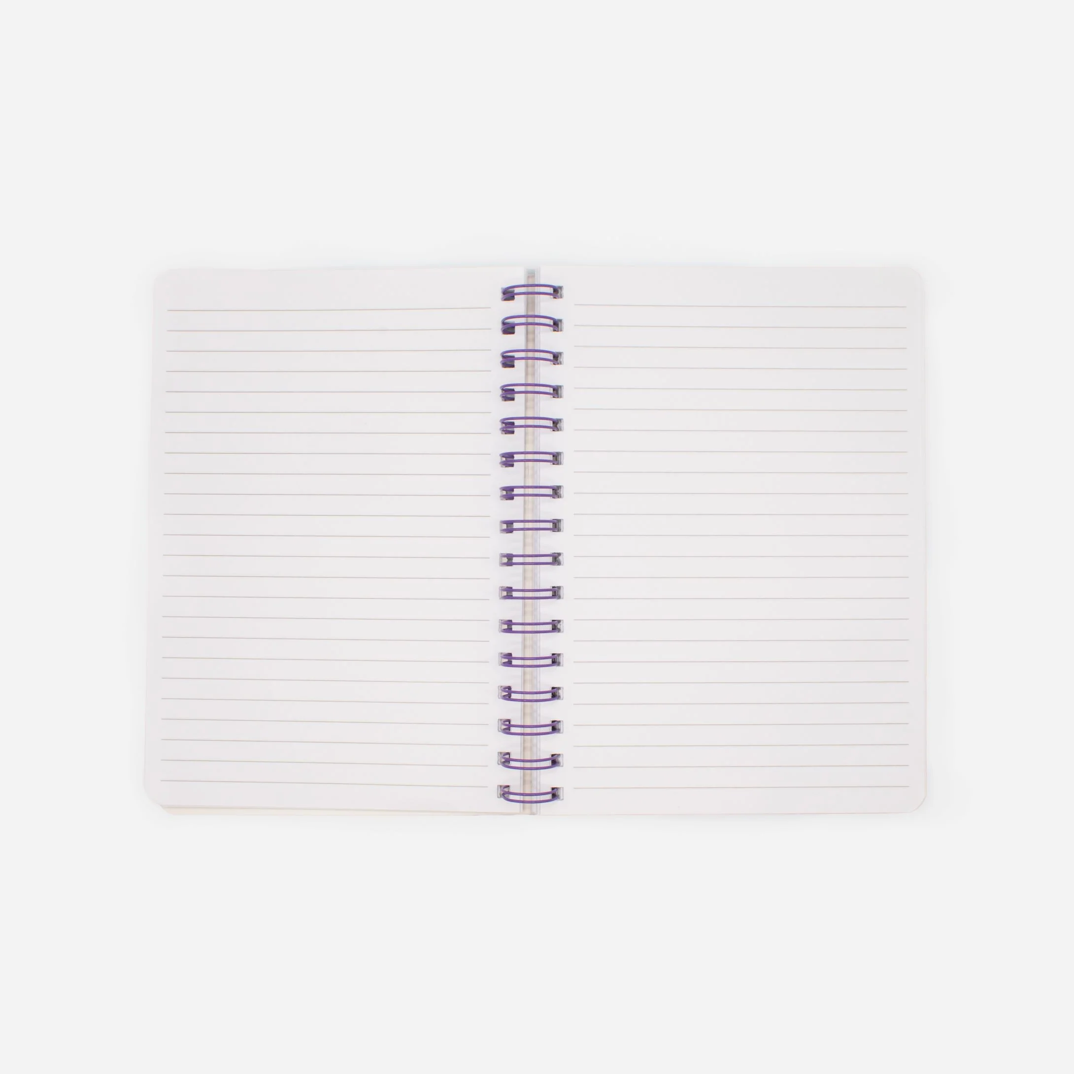 Cahier de notes lilas avec fleurs - Image 3