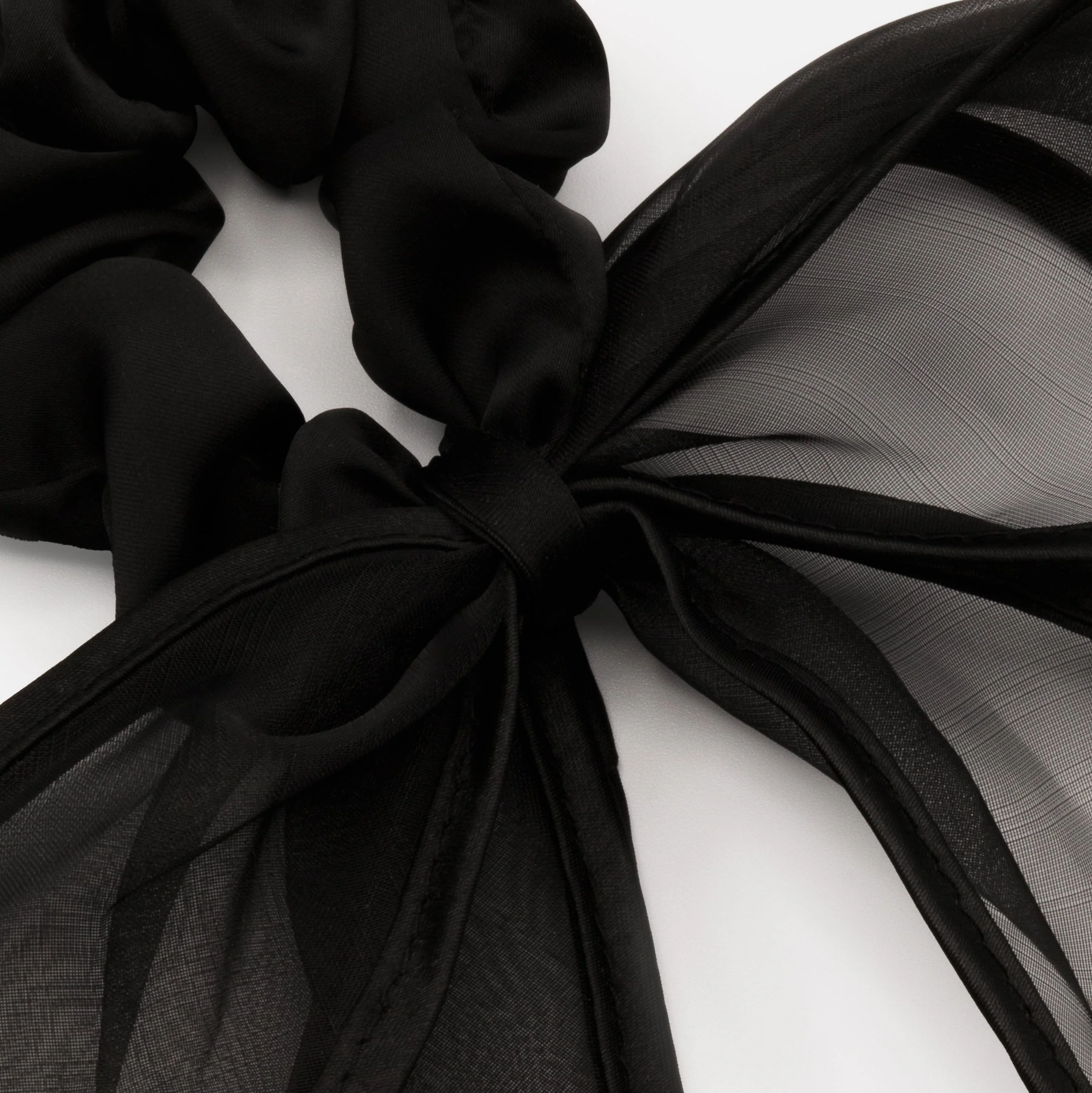 Chouchou longue boucle noire - Image 2