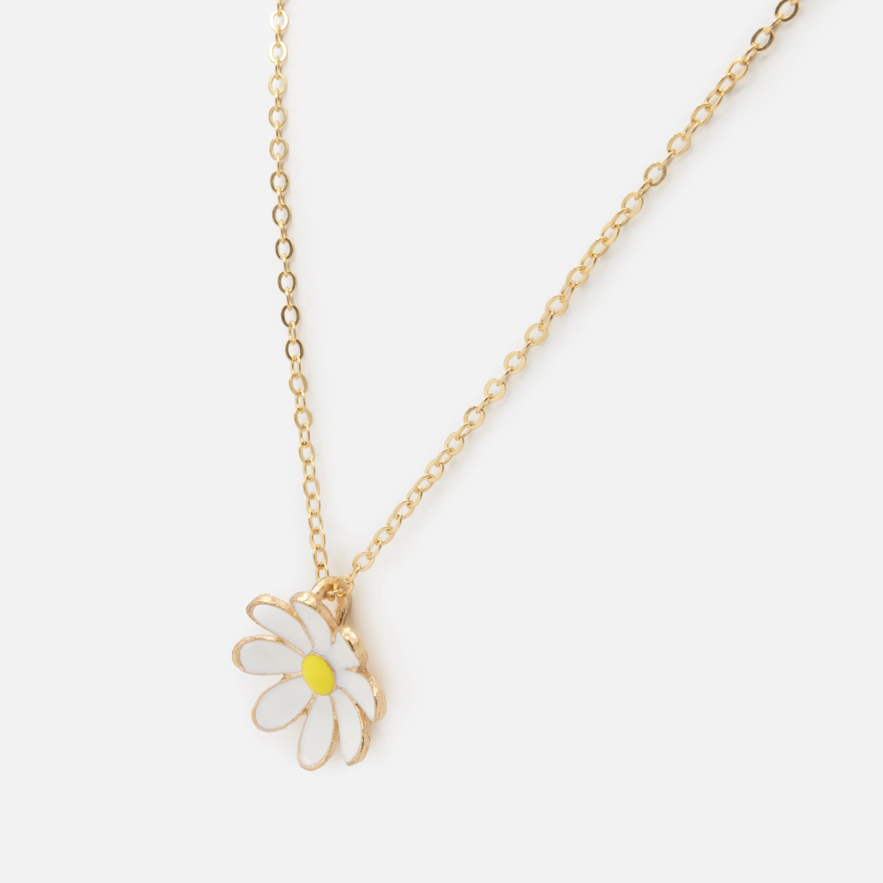 Collier doré marguerite - Image 2