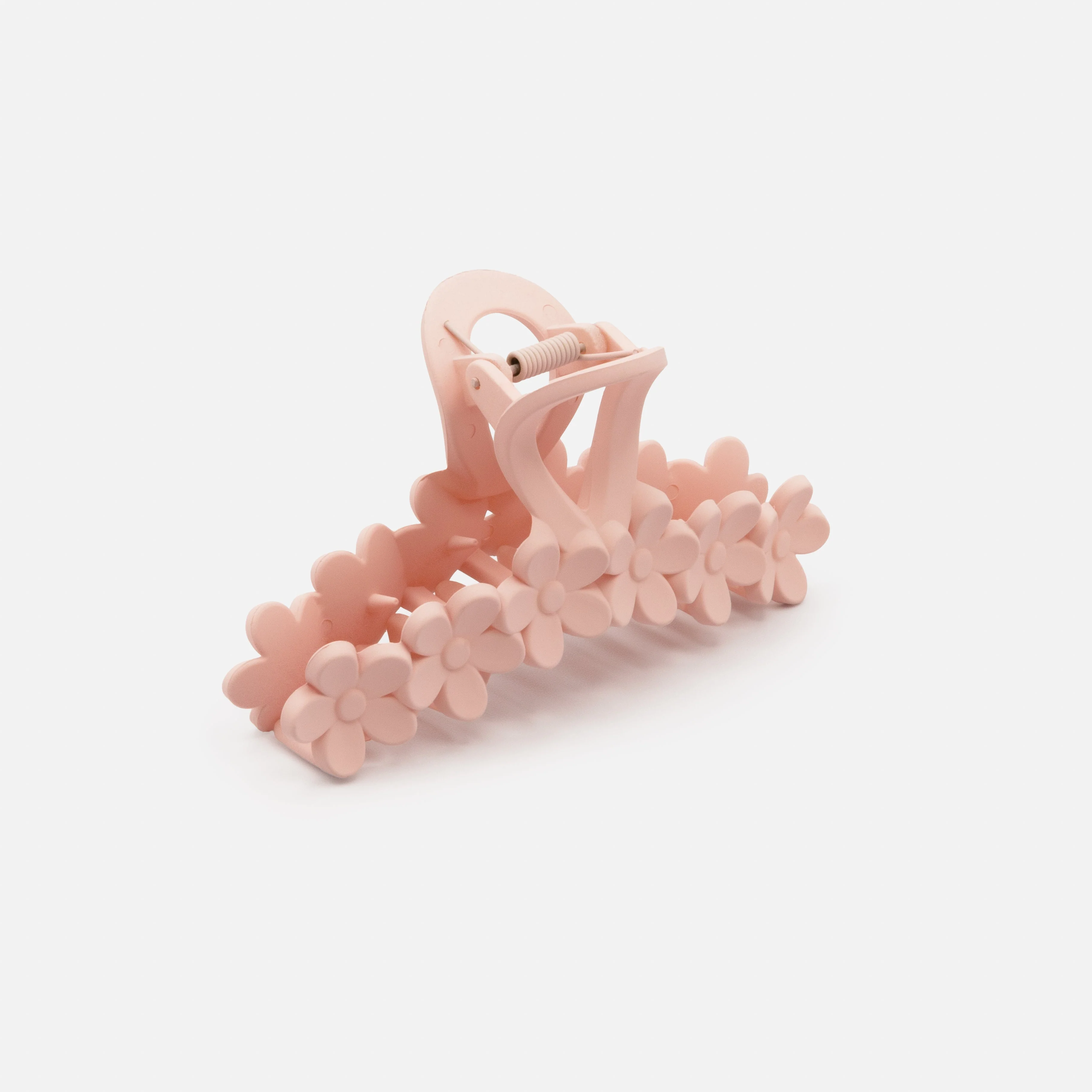 Pince fleurs vieux rose en plastique au fini mat - Image 2