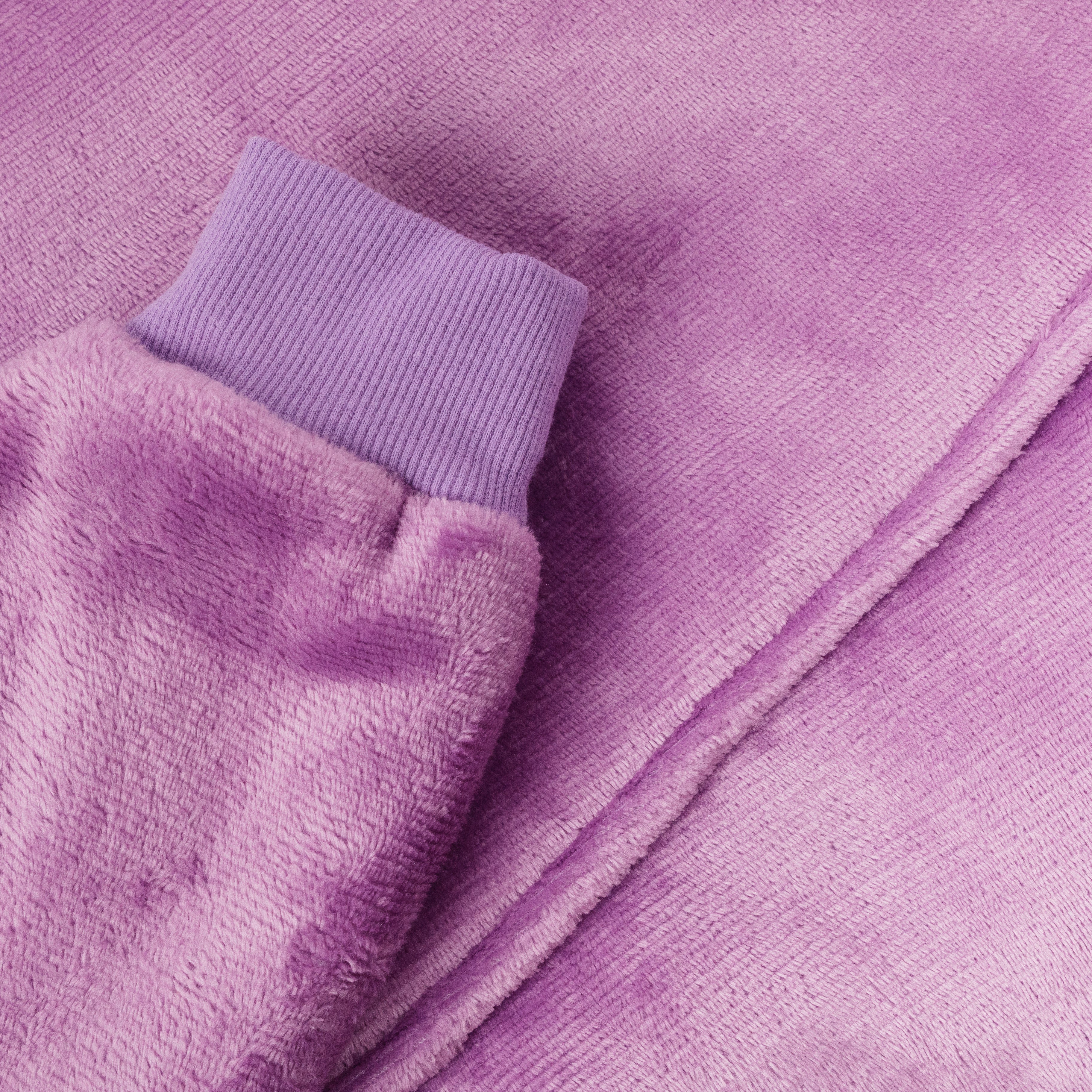 Couverture à capuche mauve - Image 3