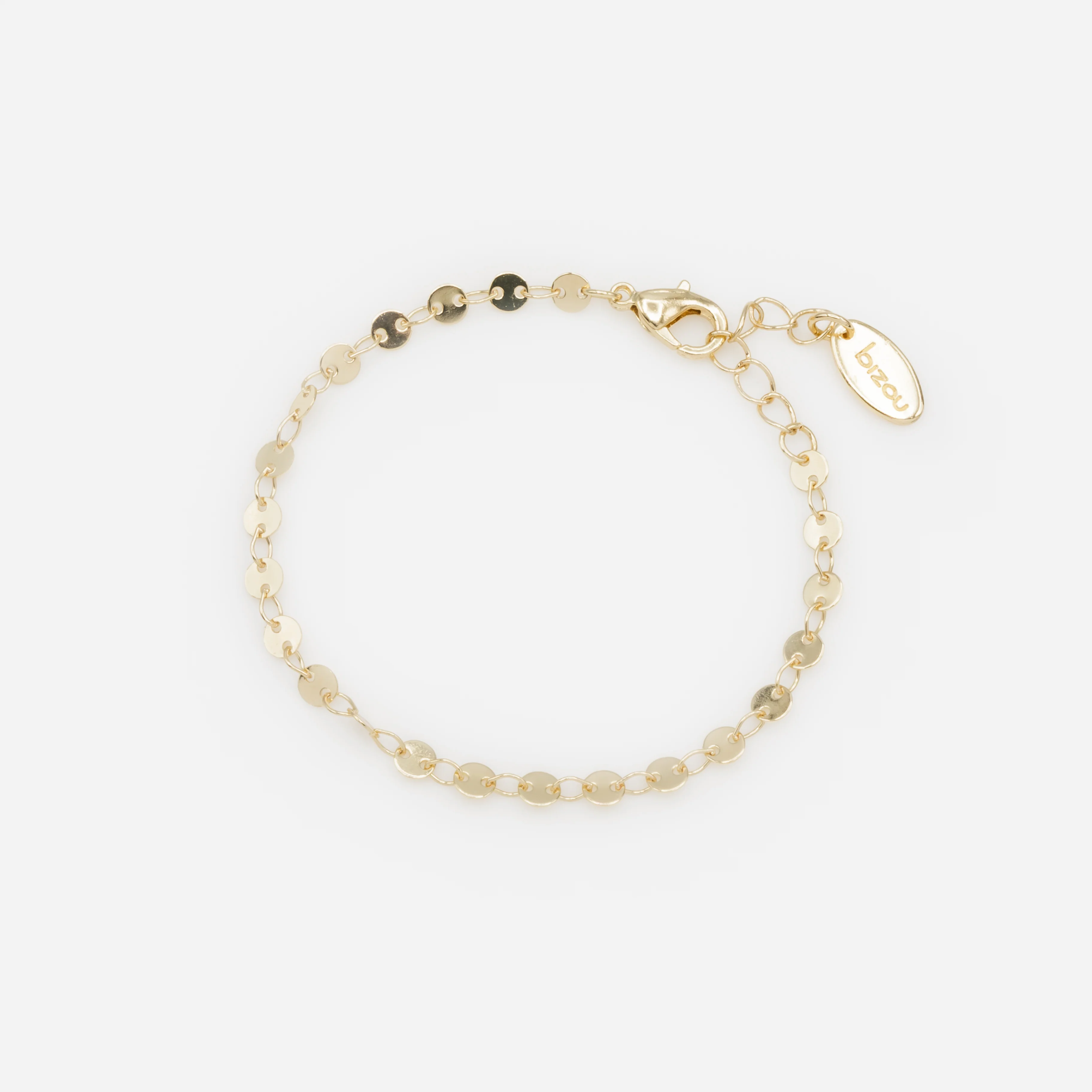 Ensemble de quatre bracelets dorés avec mailles originales - Image 2