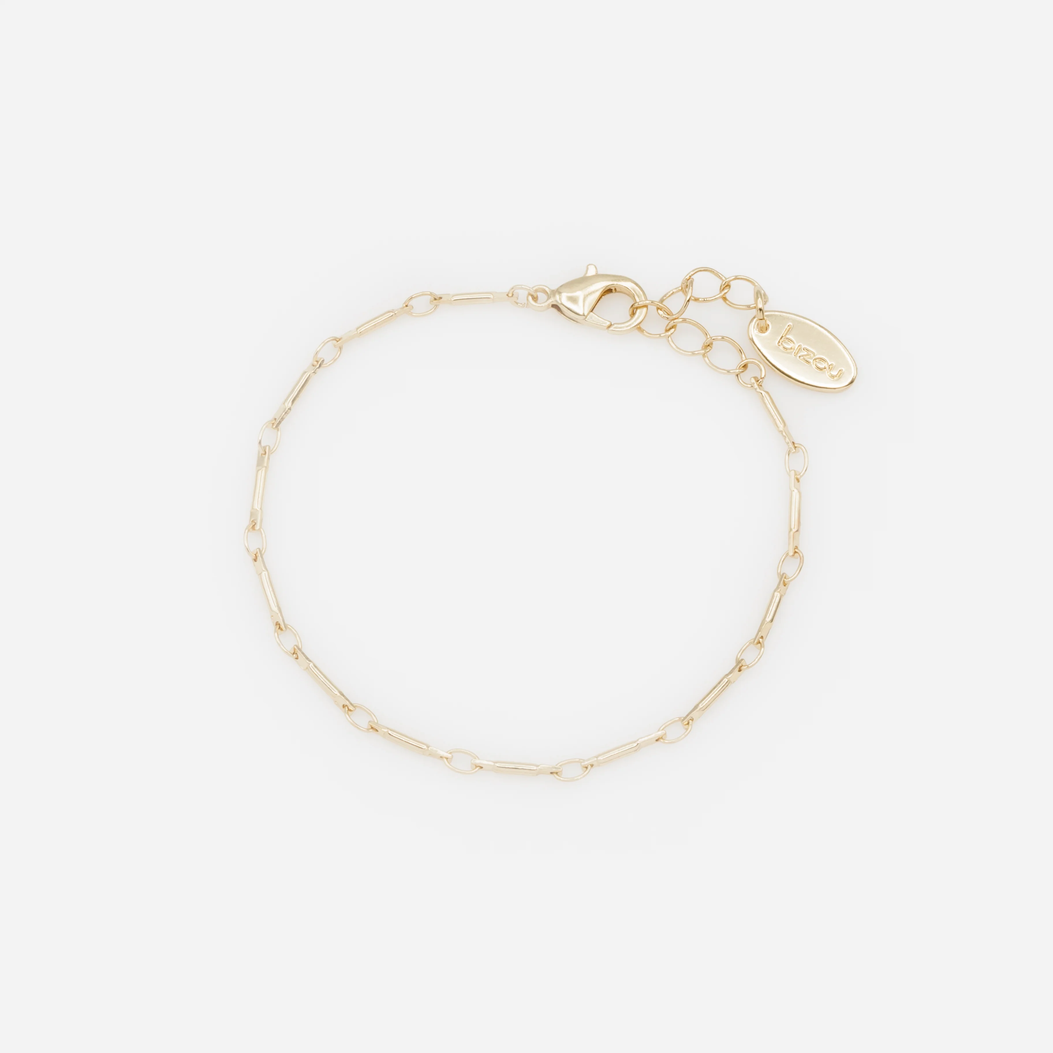 Ensemble de quatre bracelets dorés avec mailles originales - Image 3