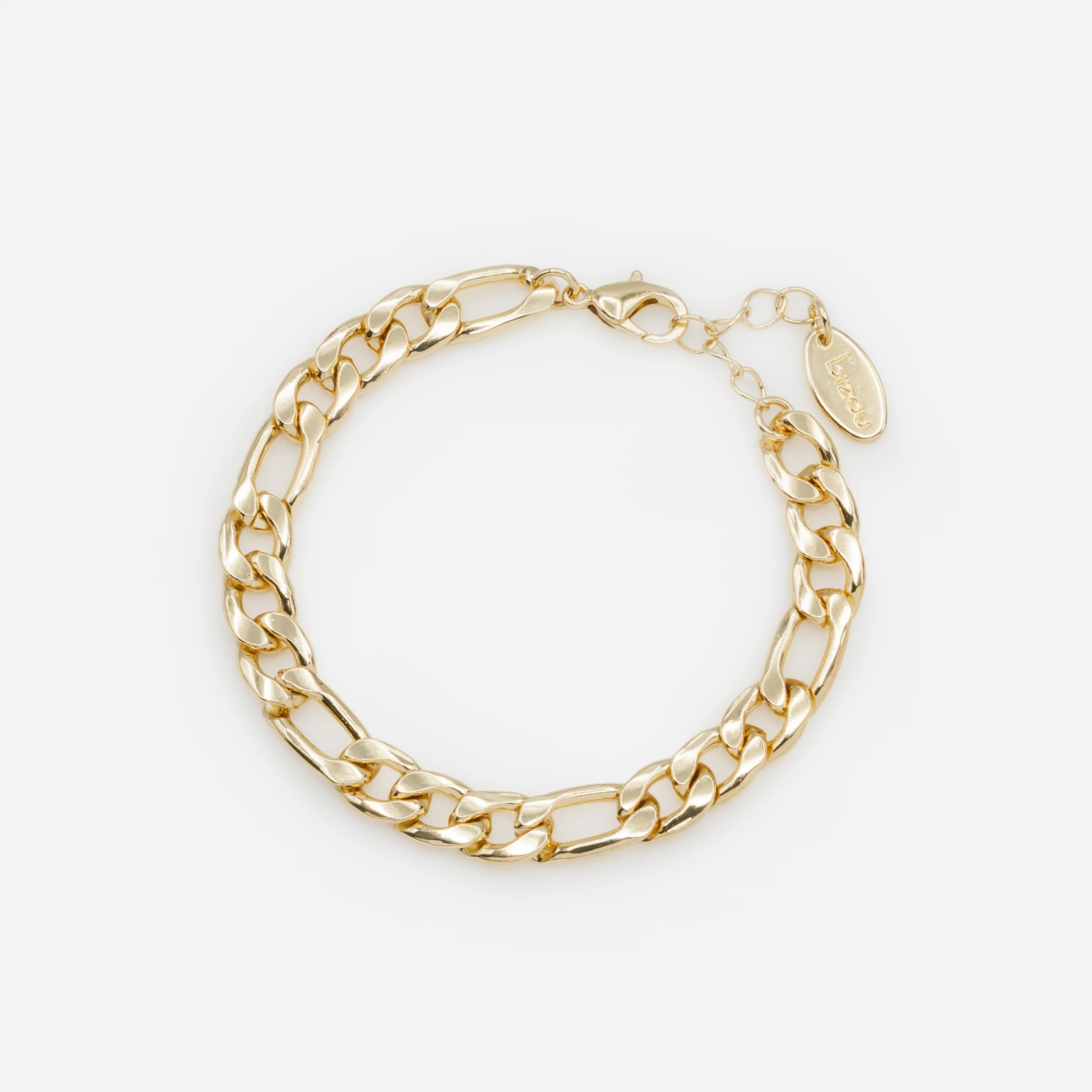 Ensemble de six bracelets dorés à mailles larges - Image 5