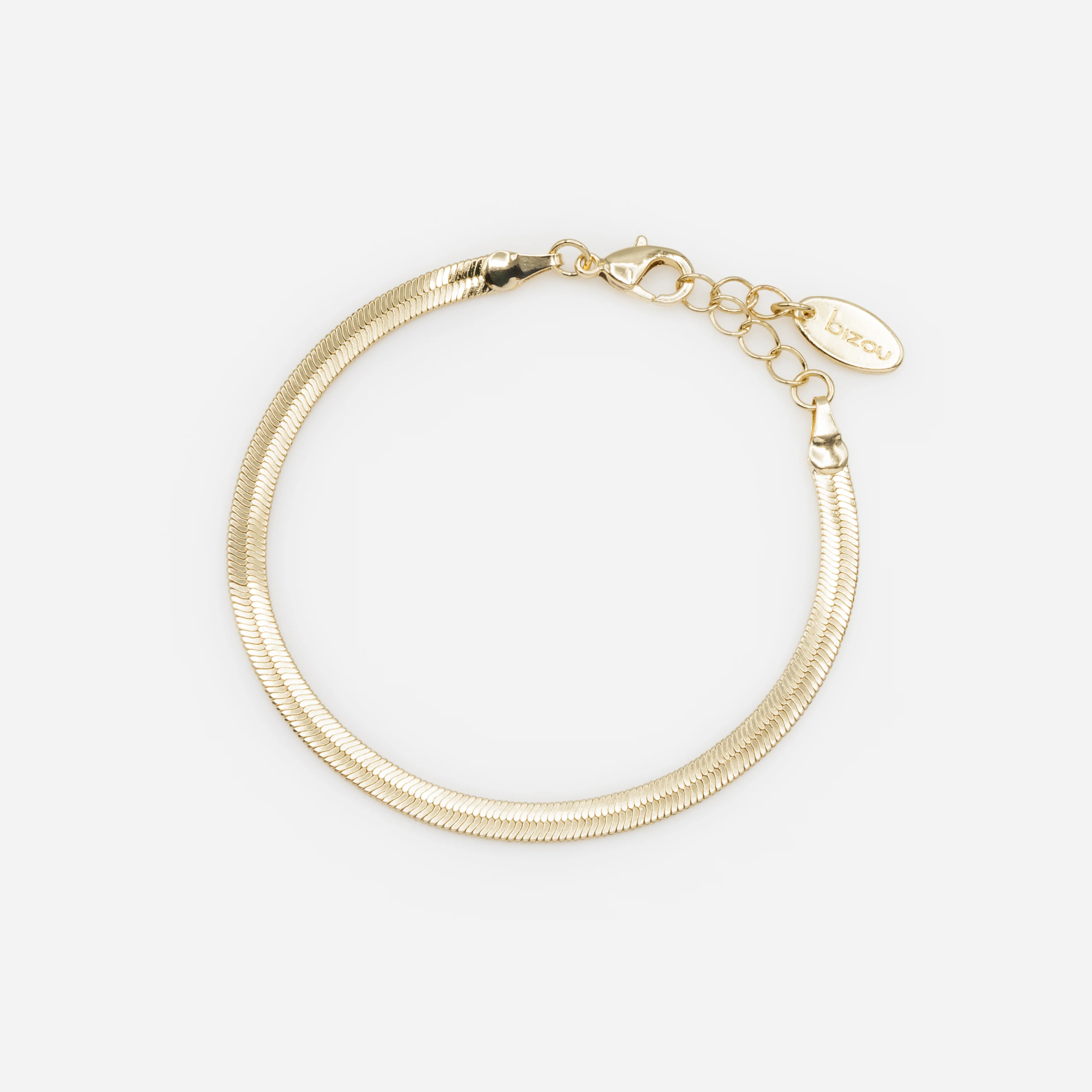 Ensemble de six bracelets dorés à mailles larges - Image 6