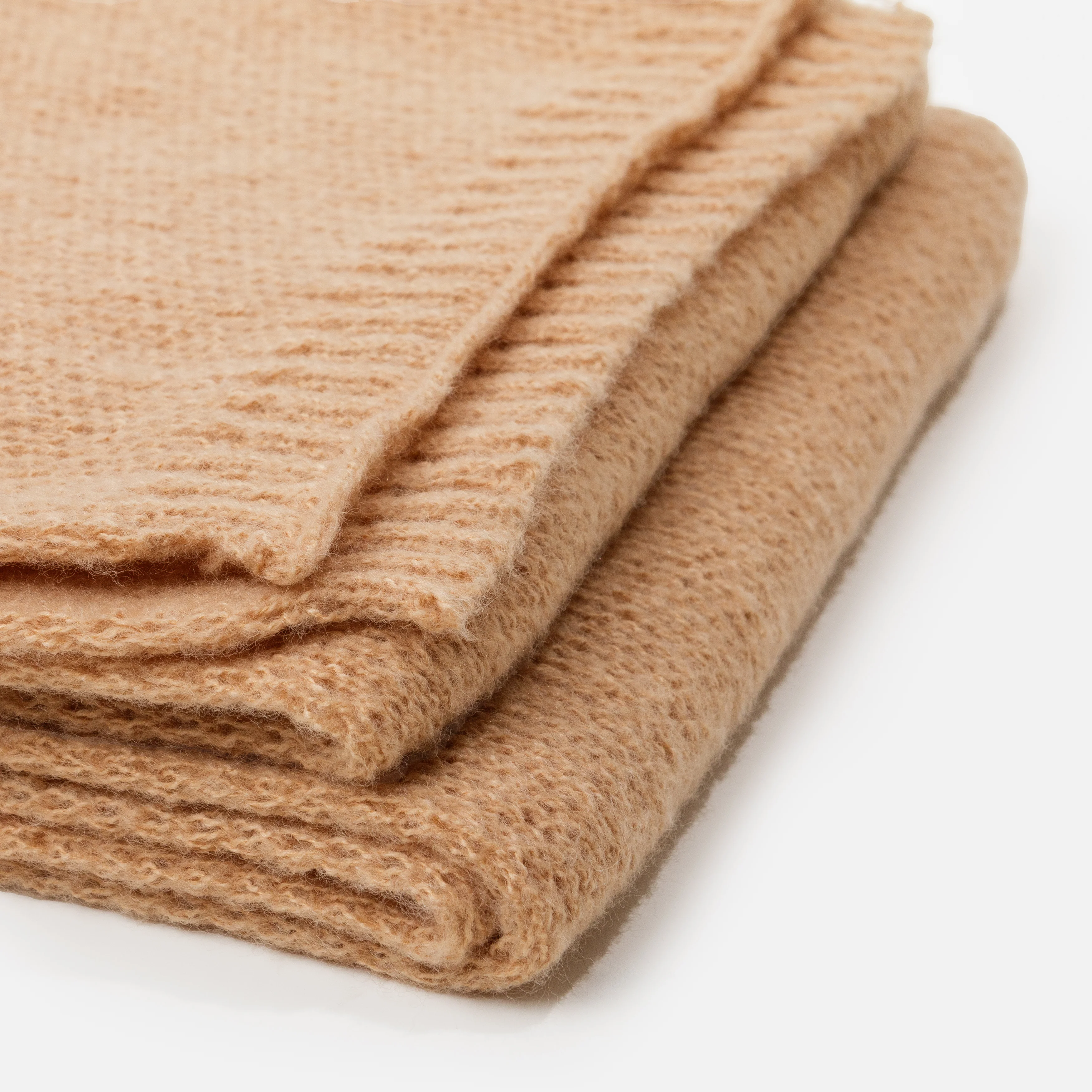 Foulard en tricot beige - Image 2