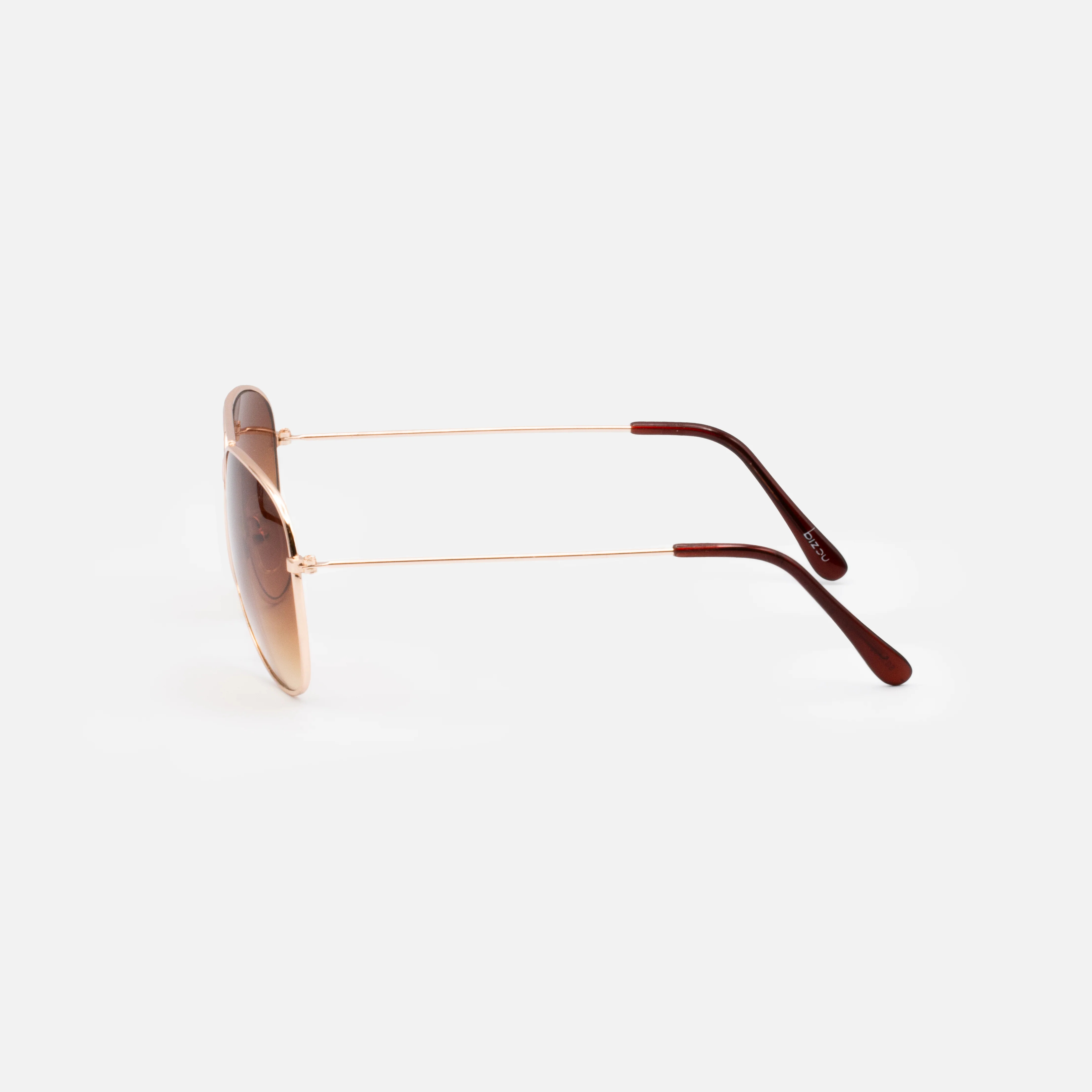 Lunettes de soleil aviateur dorées - Image 2