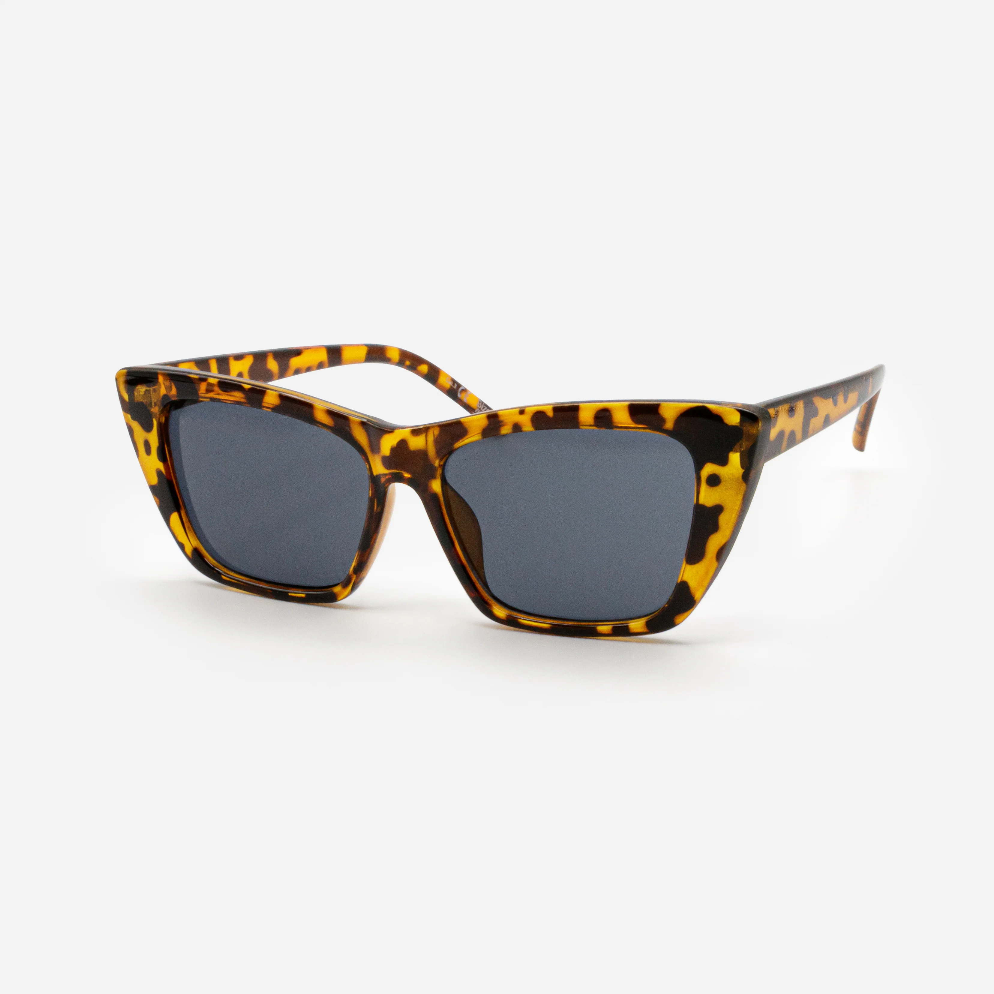 Lunettes de soleil écaille de tortue avec verres noirs
