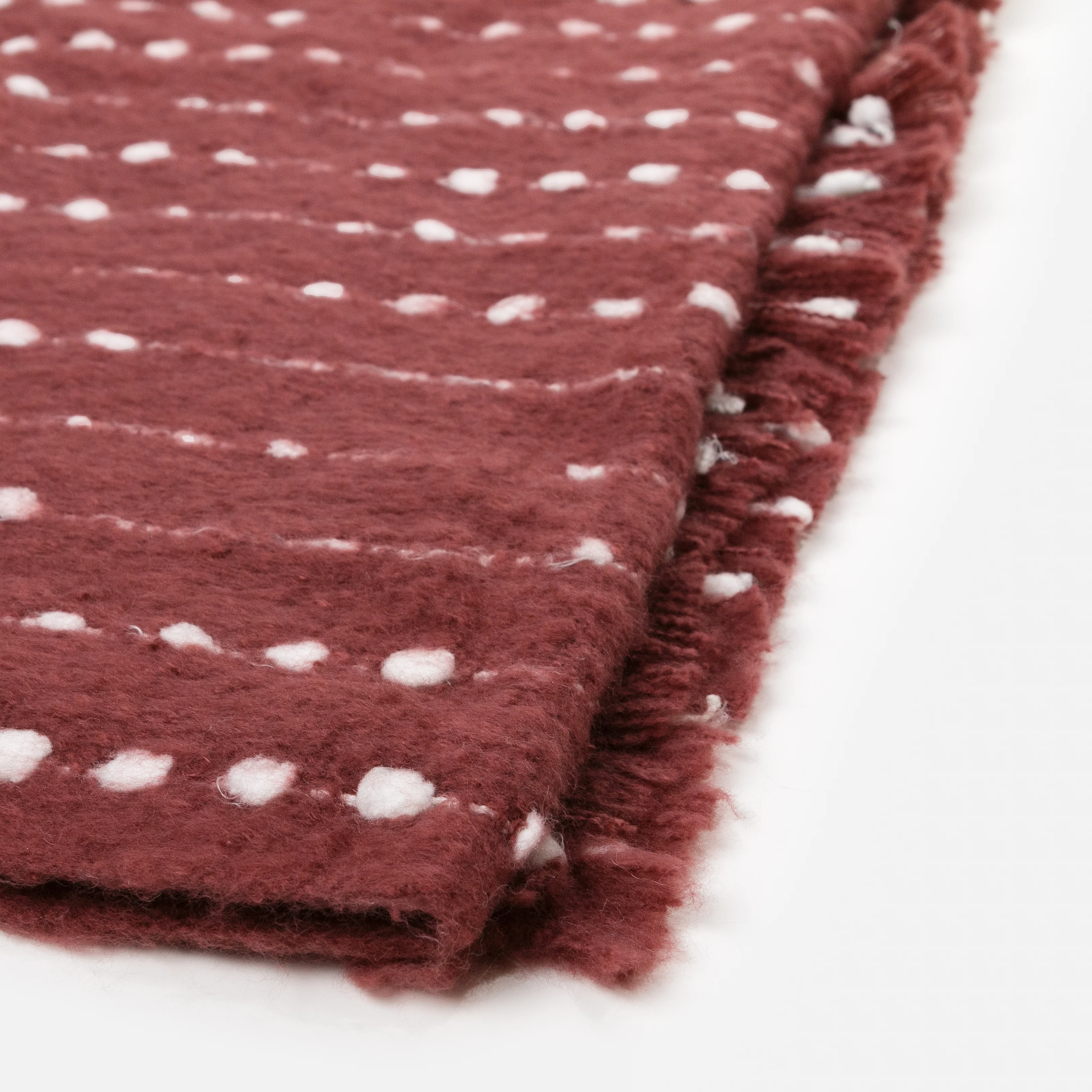 Foulard douillet bourgogne Ă guirlandes - Image 2