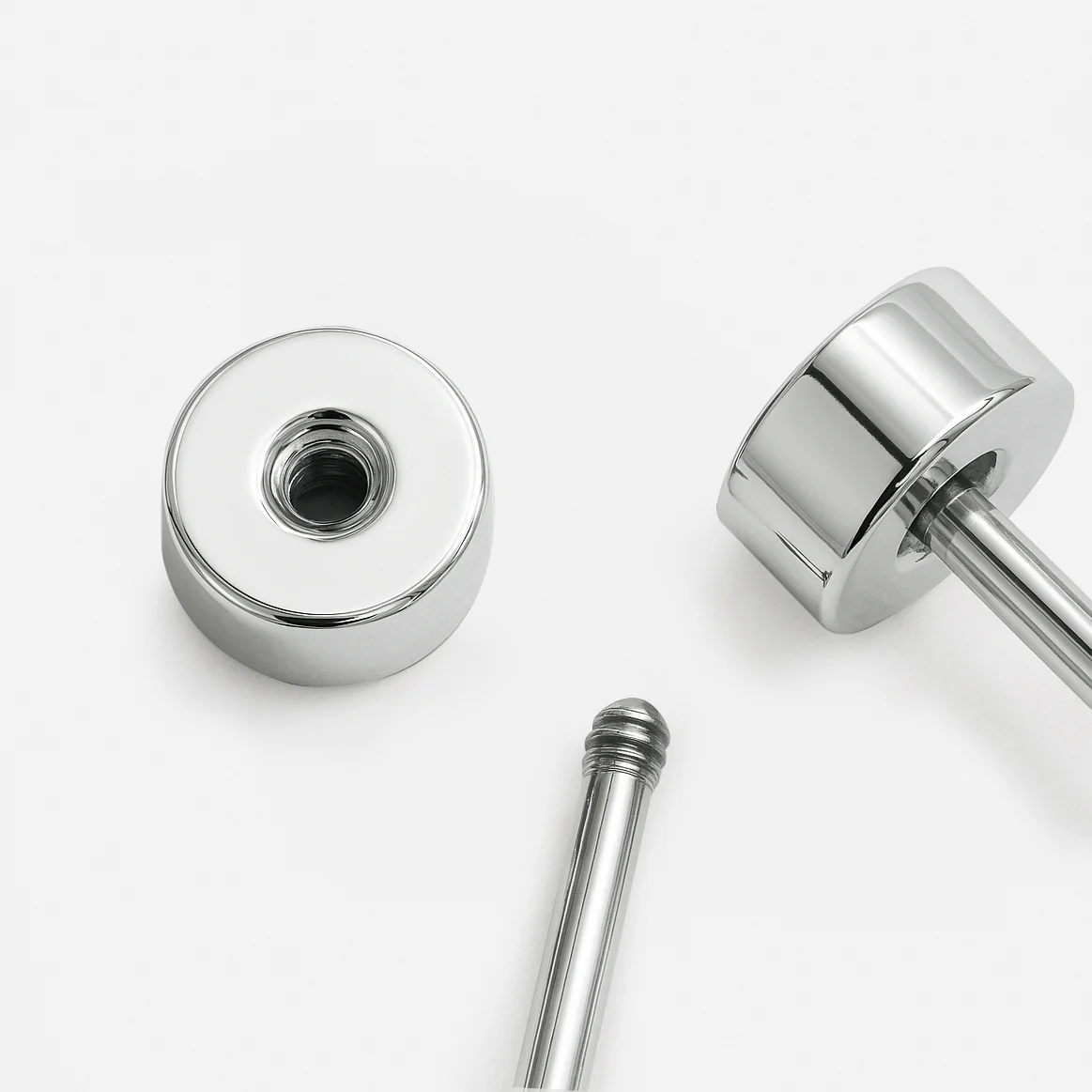 Mini boucles d'oreilles étoiles argentées en acier inoxydable - Image 3