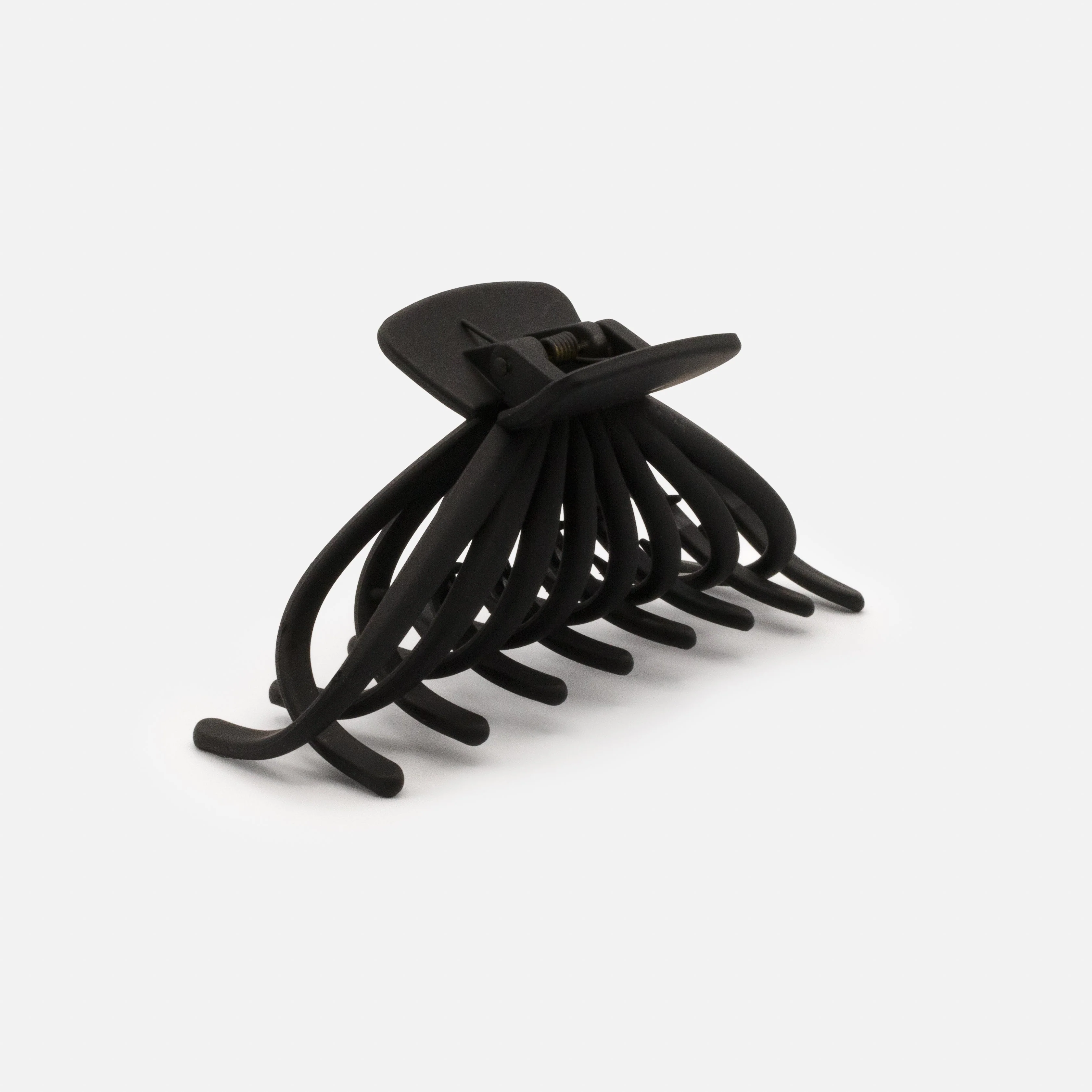 Pince pieuvre noire en plastique au fini mat - Image 2
