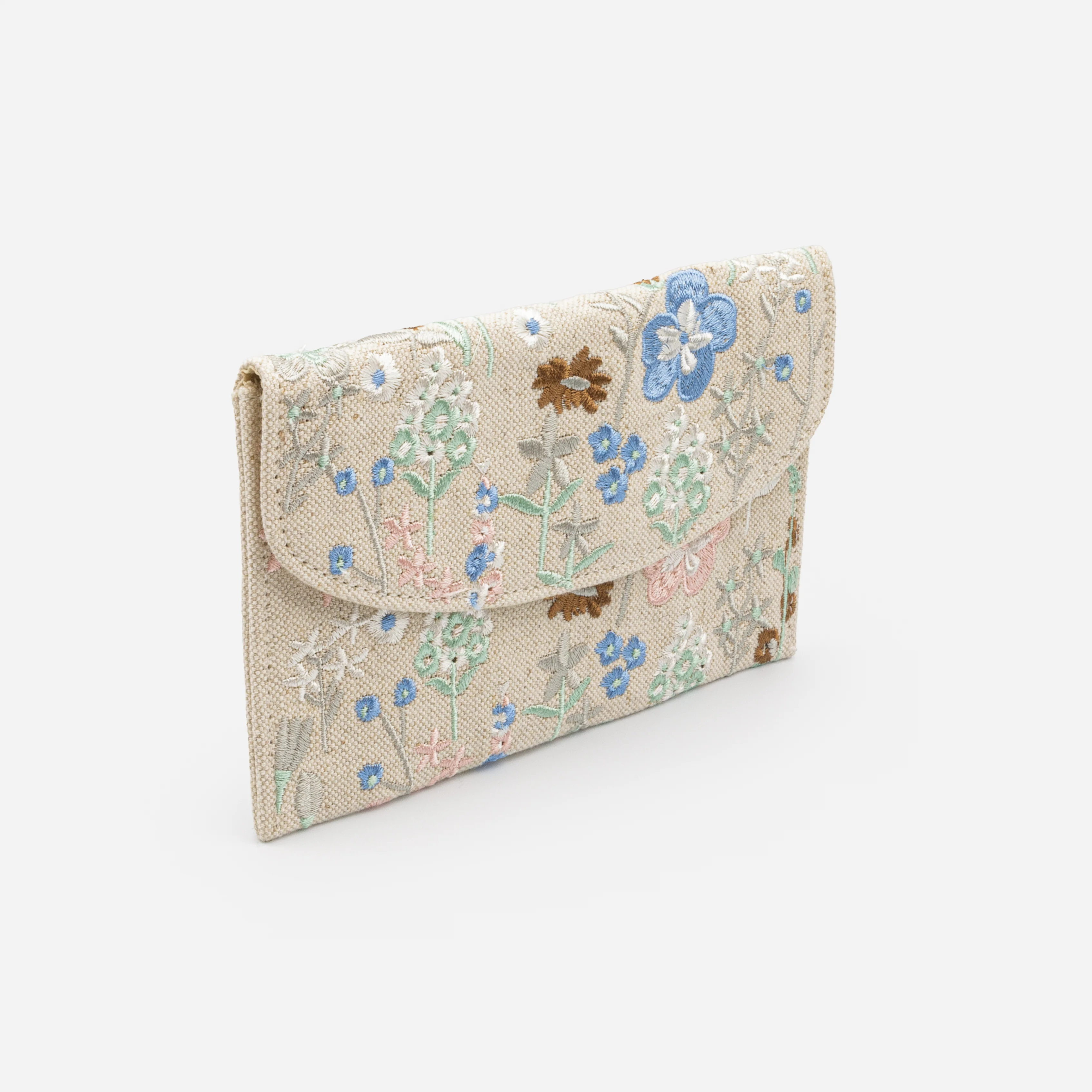 Petite pochette à fleurs brodées - Image 2