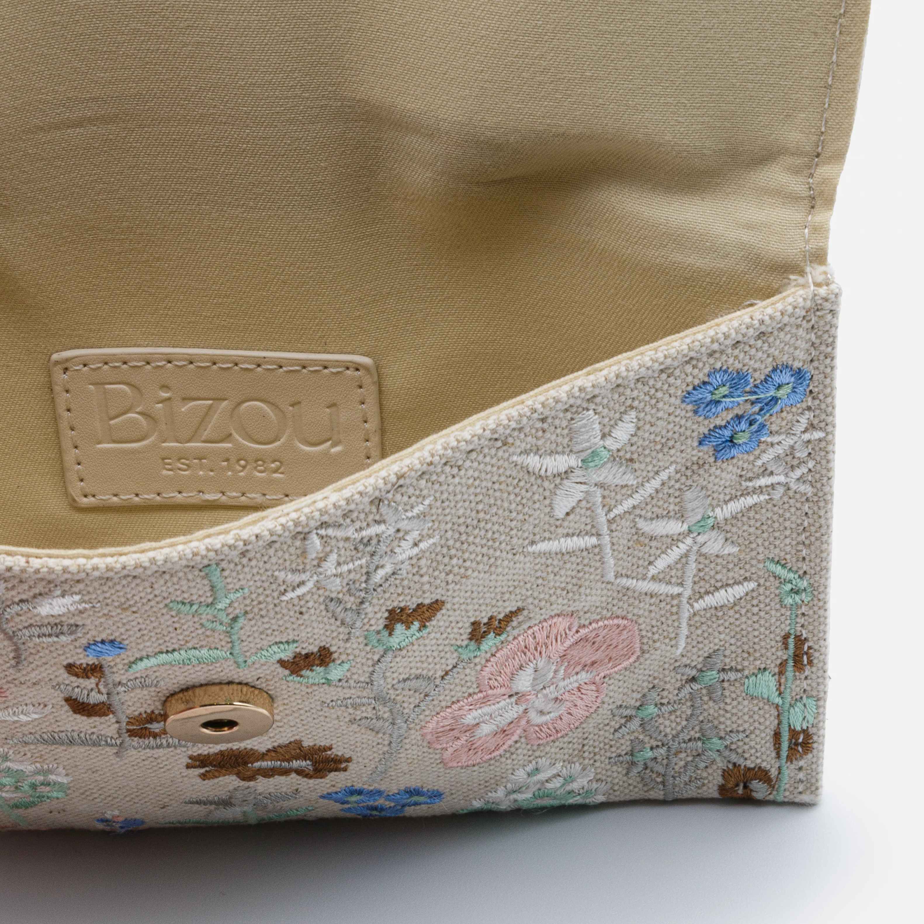 Petite pochette à fleurs brodées - Image 3