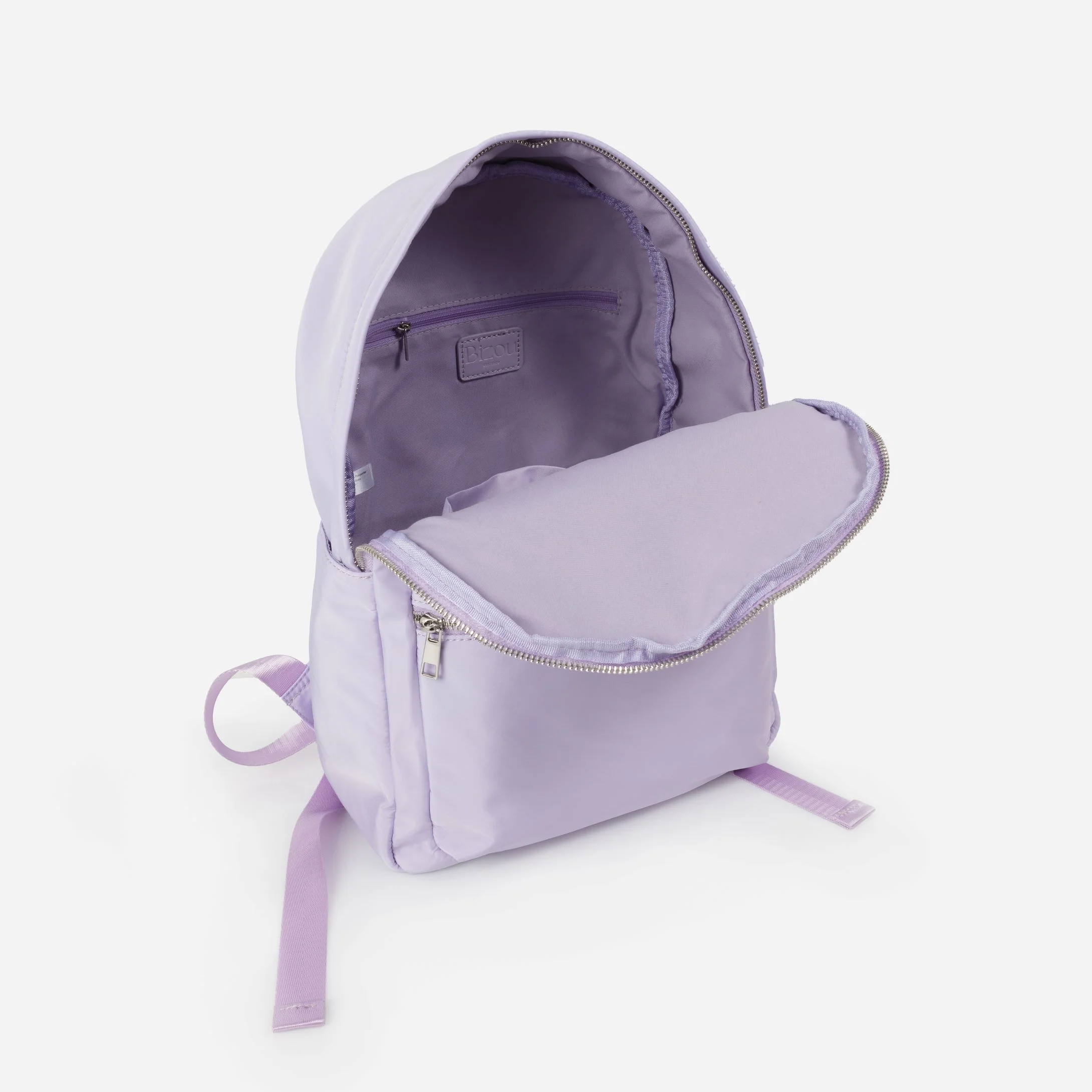 Sac à dos lilas en toile - Image 4