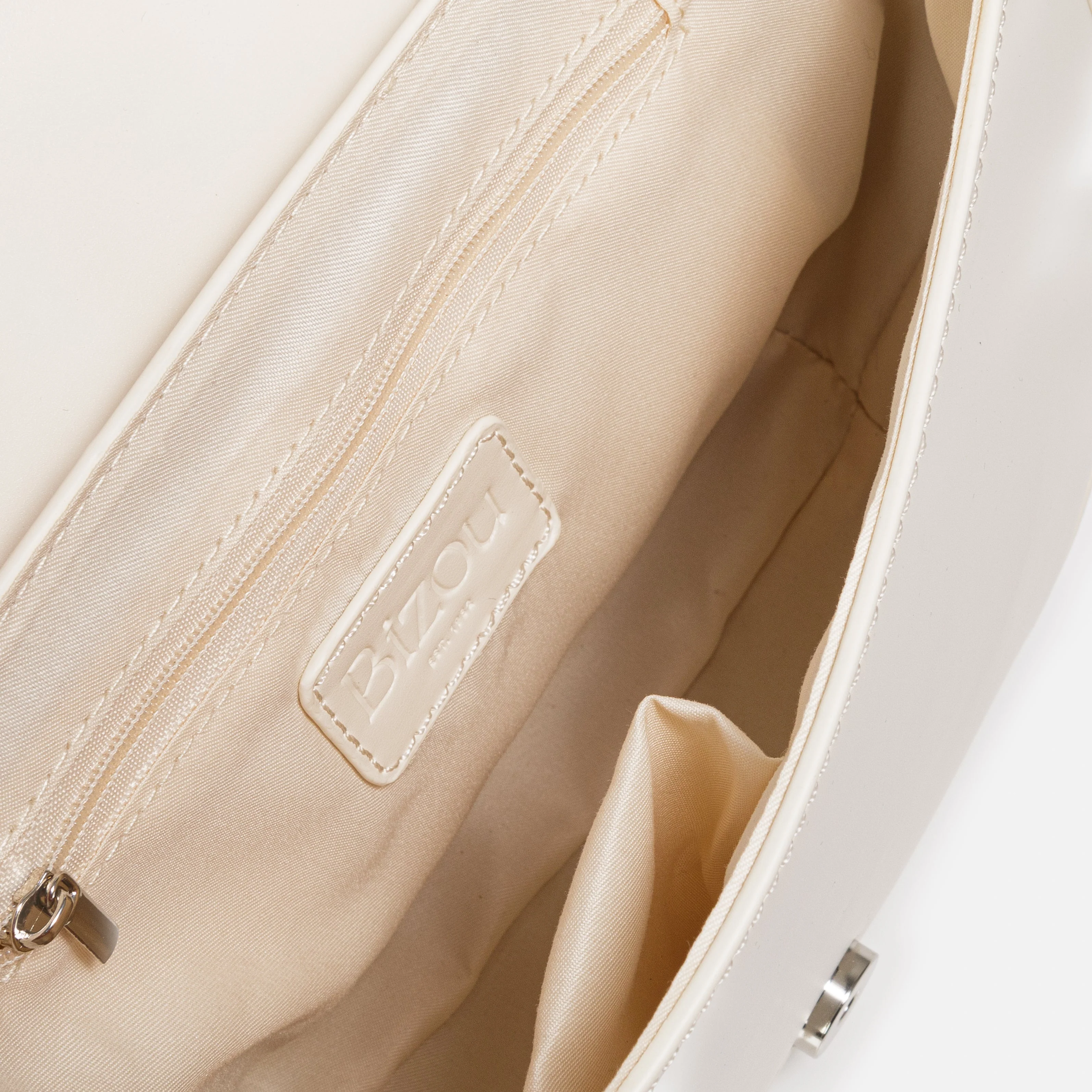 Sac Ă main ivoire avec sangle ceinture en PU - Image 4