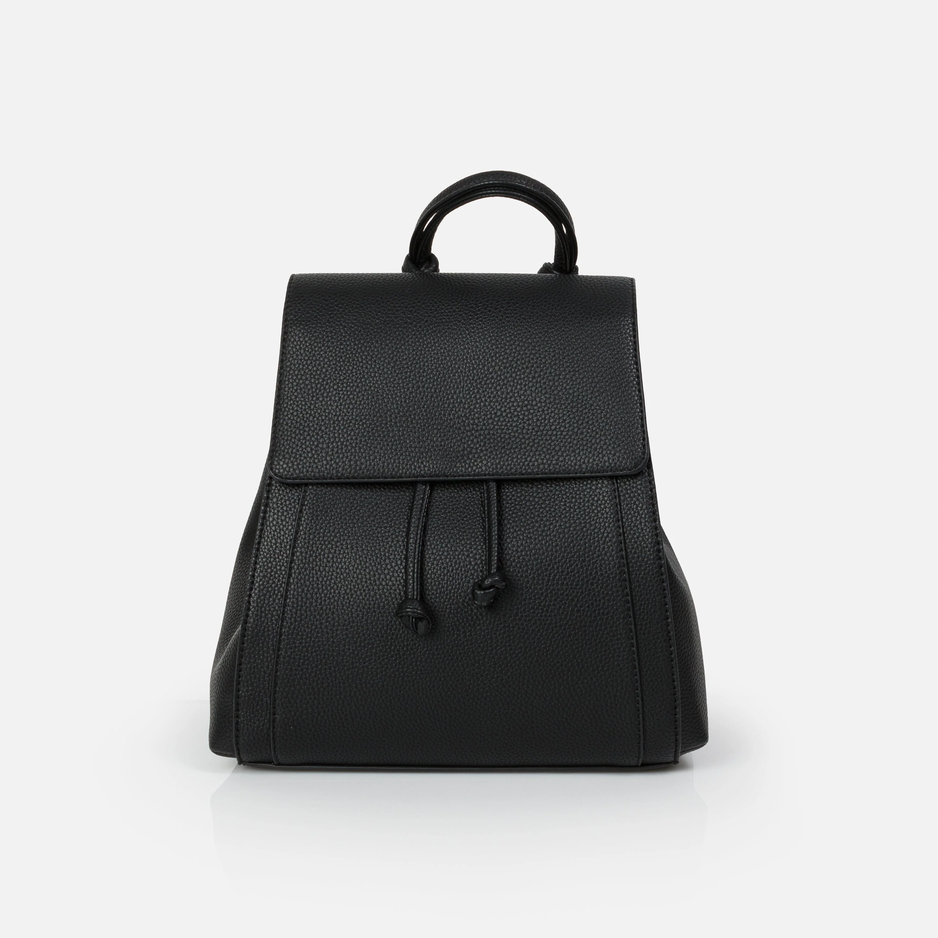 Sac à dos noir à bouton à pression en PU