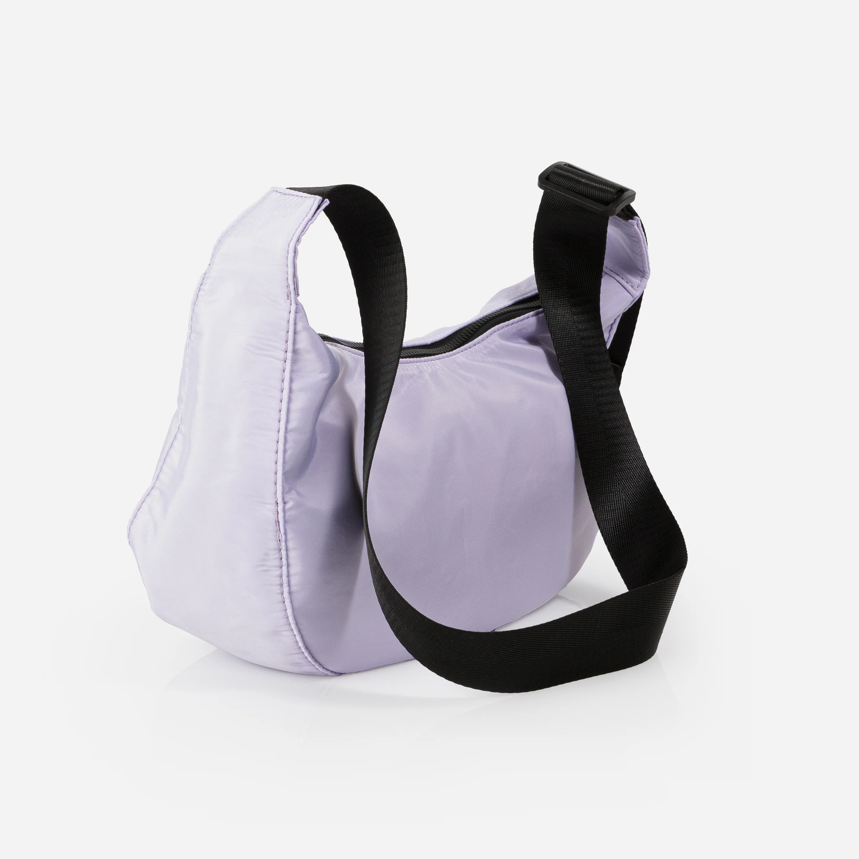 Sac Ă main croissant de lune lilas en toile - Image 2
