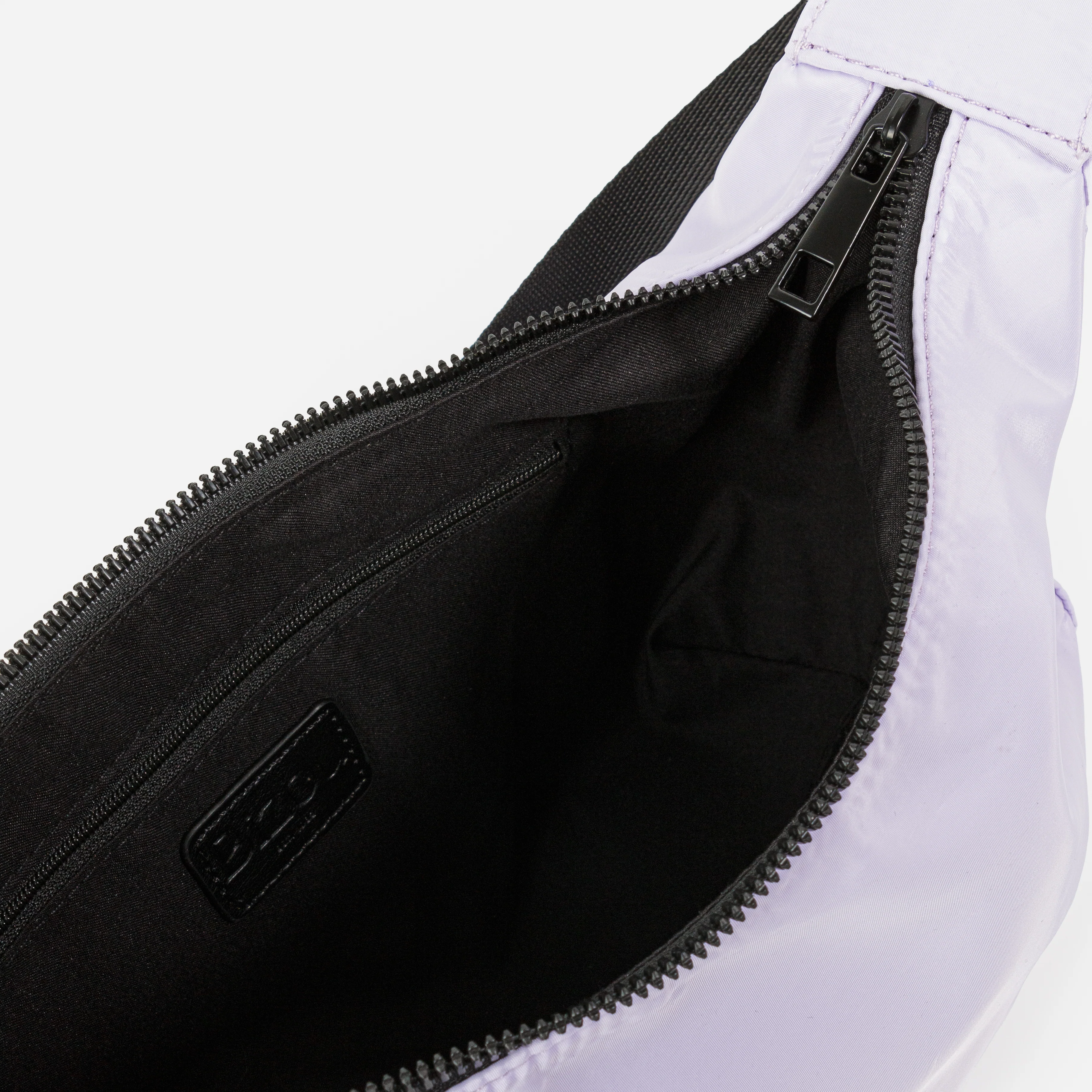 Sac Ă main croissant de lune lilas en toile - Image 3