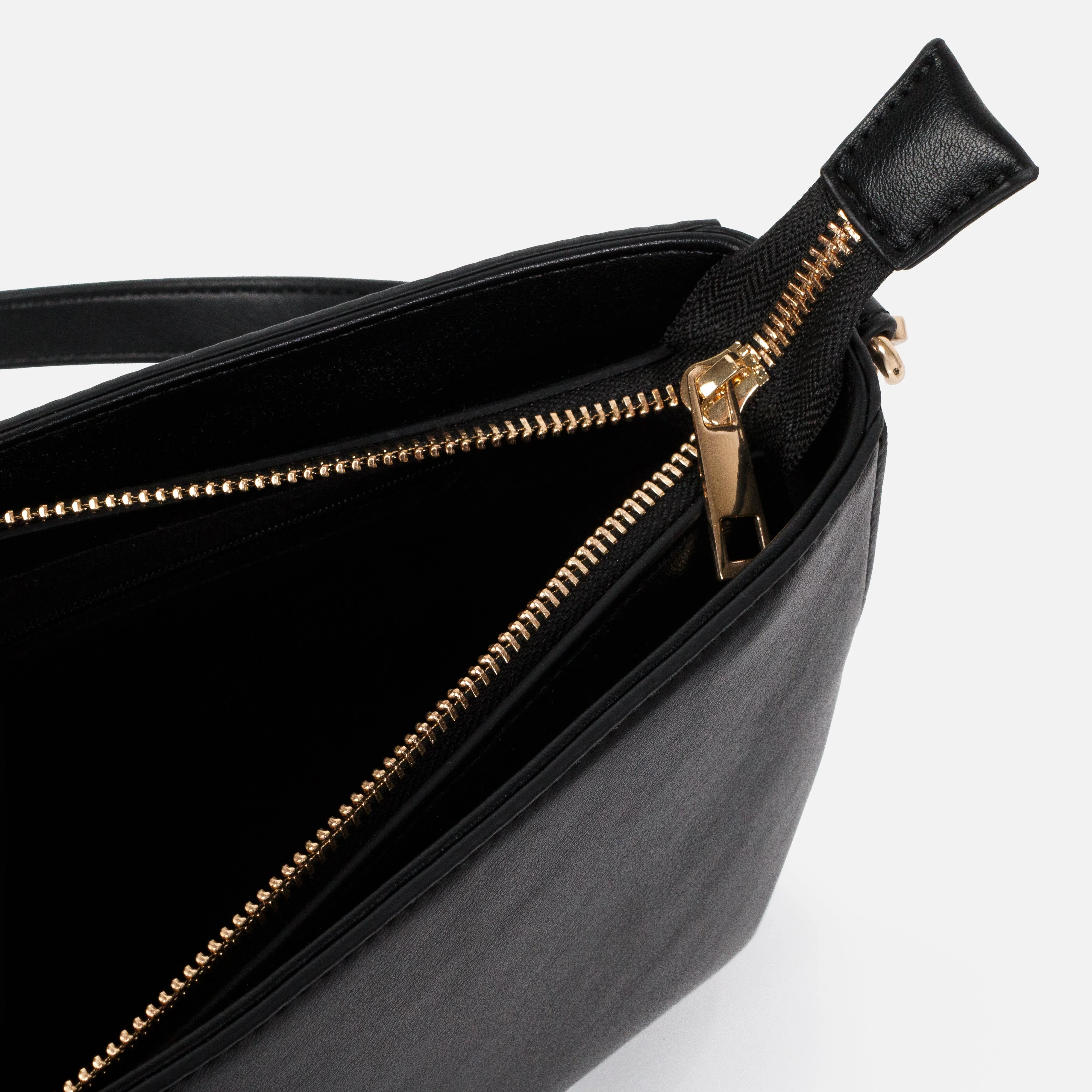 Sac à main noir en PU lisse - Image 3