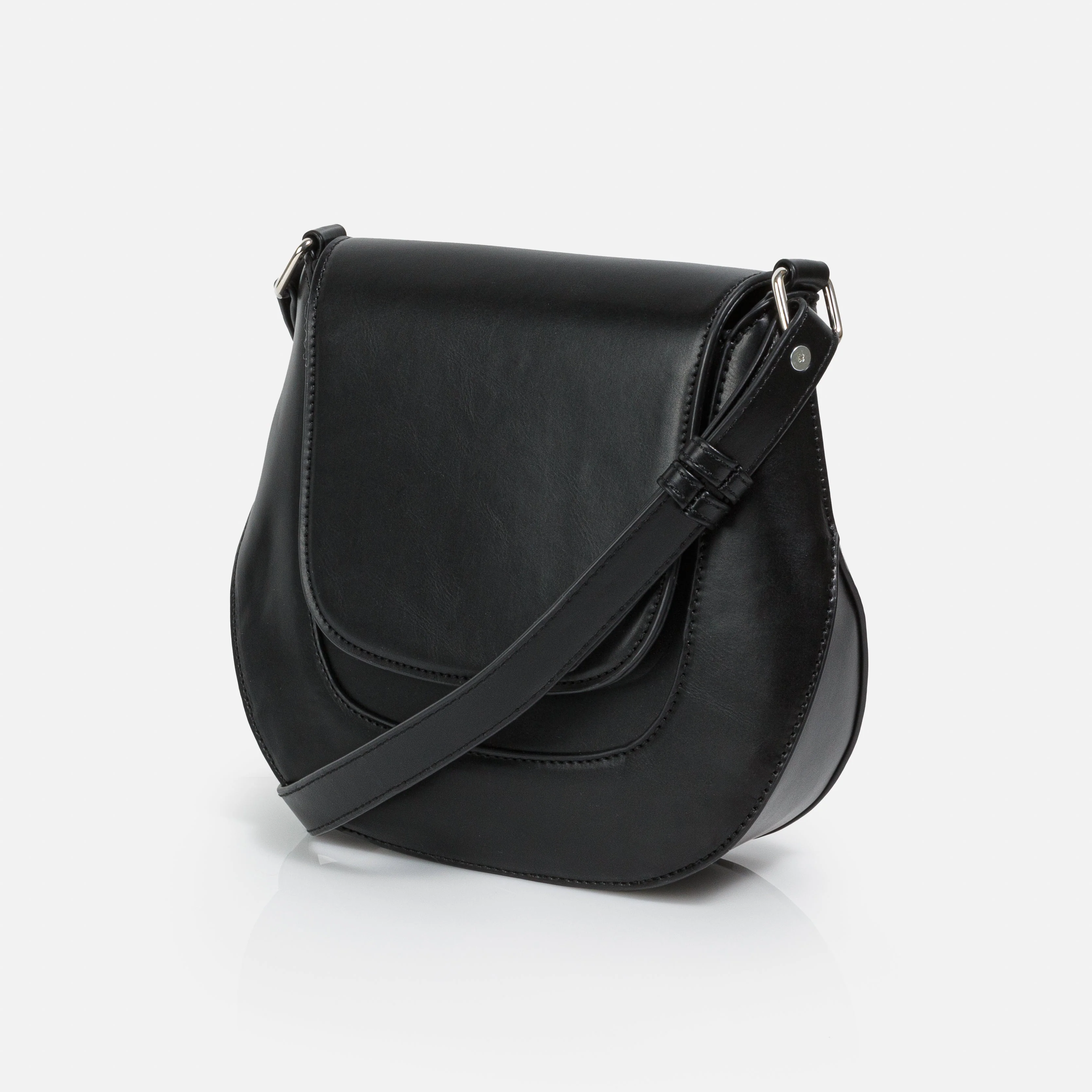 Sac à main bandoulière noir en PU - Image 3