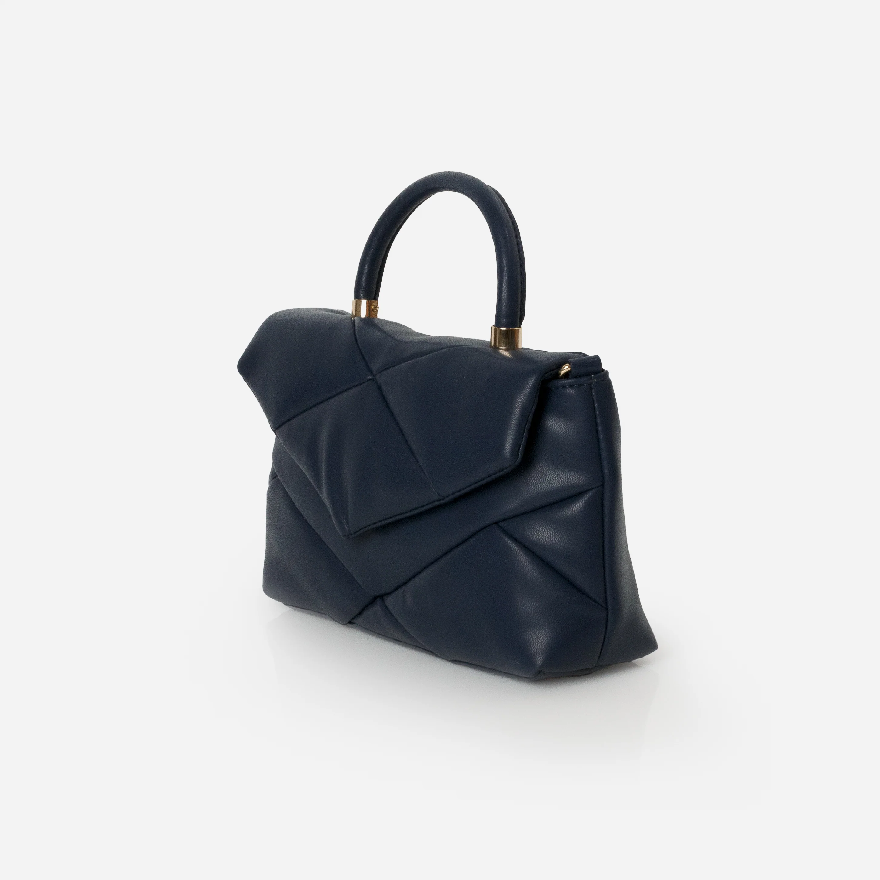Sac à main matelassé marine avec ganse amovible - Image 2