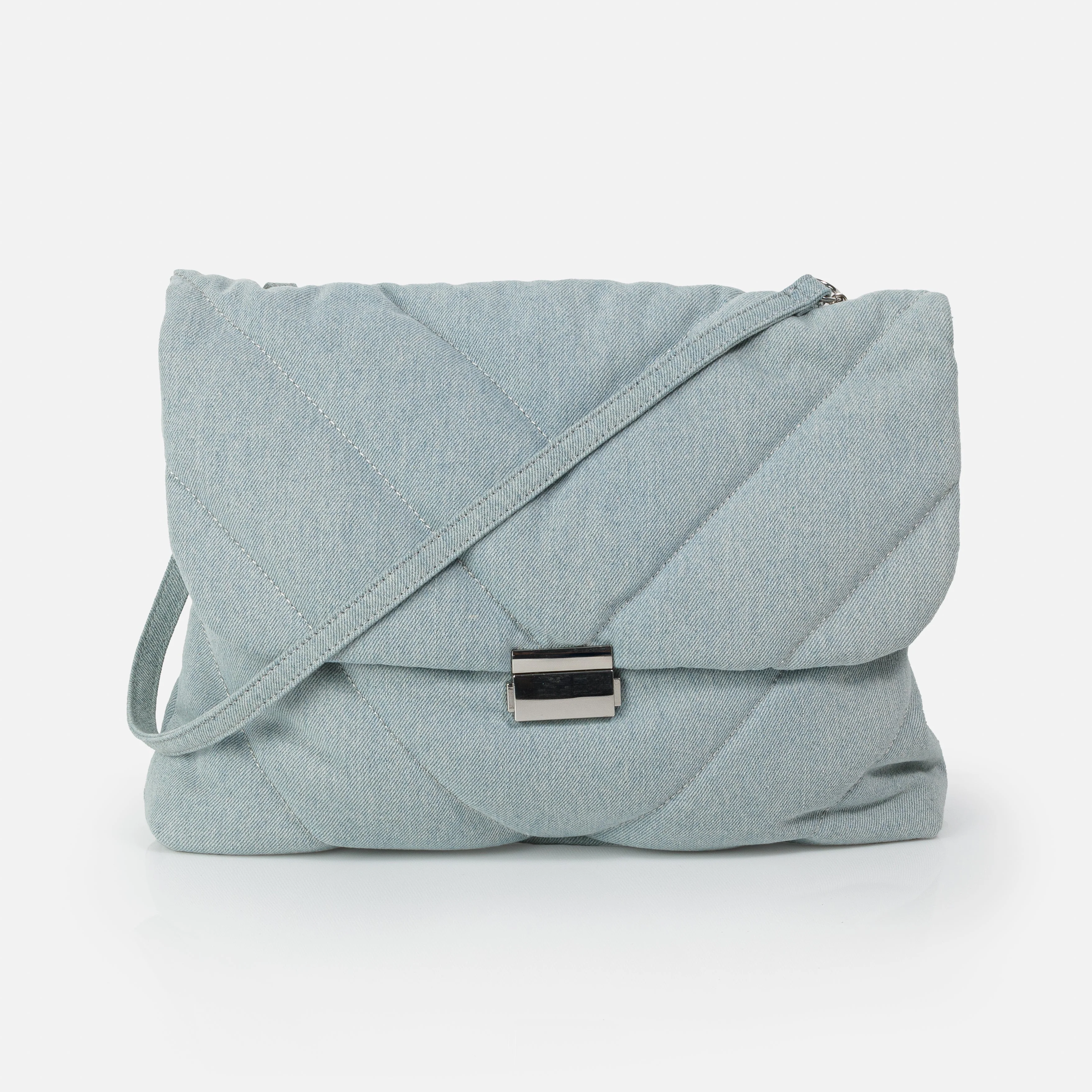 Sac fourre-tout en denim matelassé