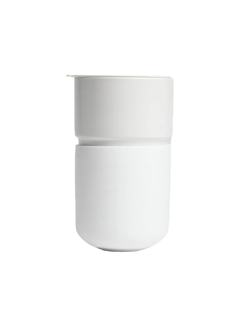 Tasse de transport en céramique ivoire