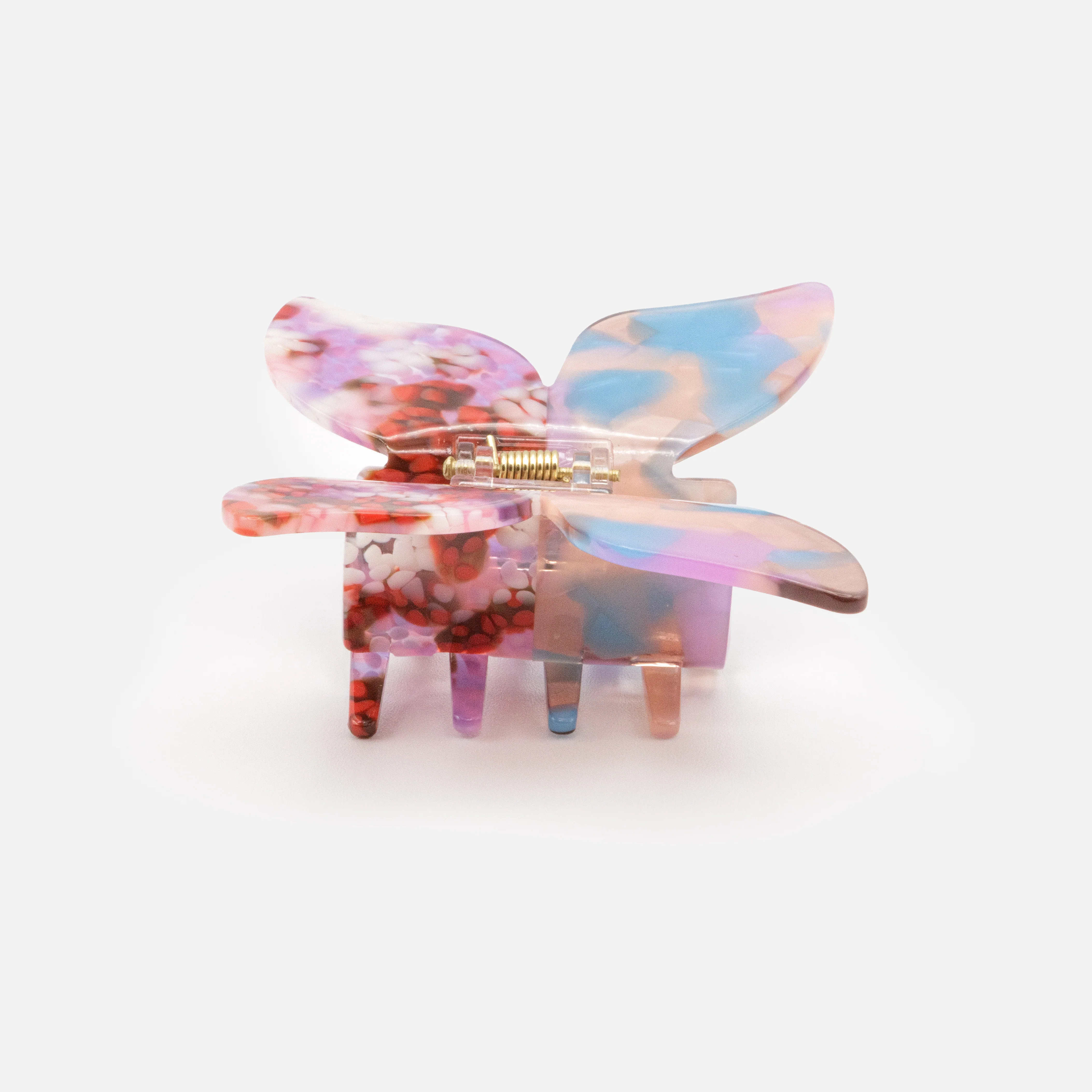 Très grande pince multicolore en forme de papillon