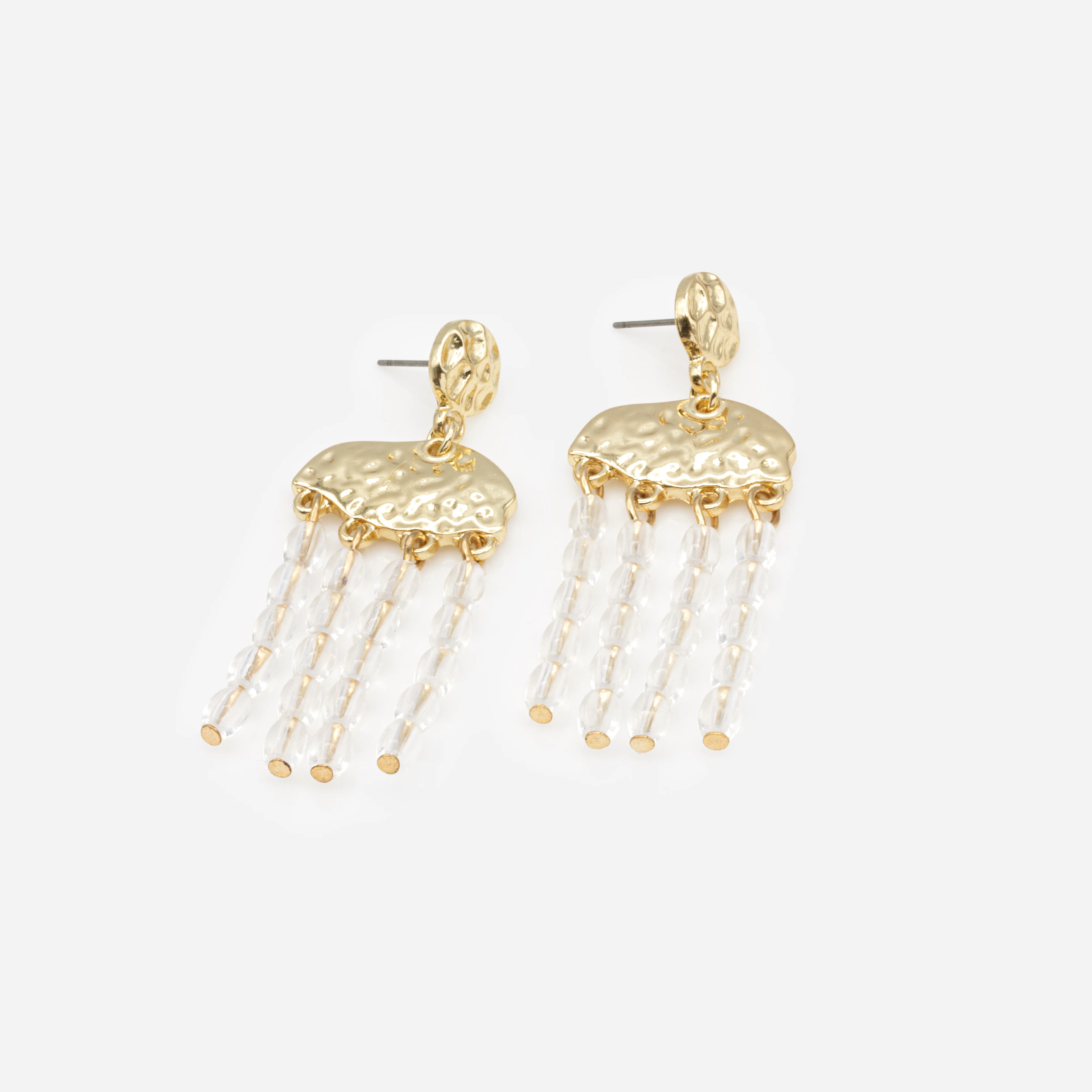 Boucles d'oreilles dorées charmantes méduses - Image 2