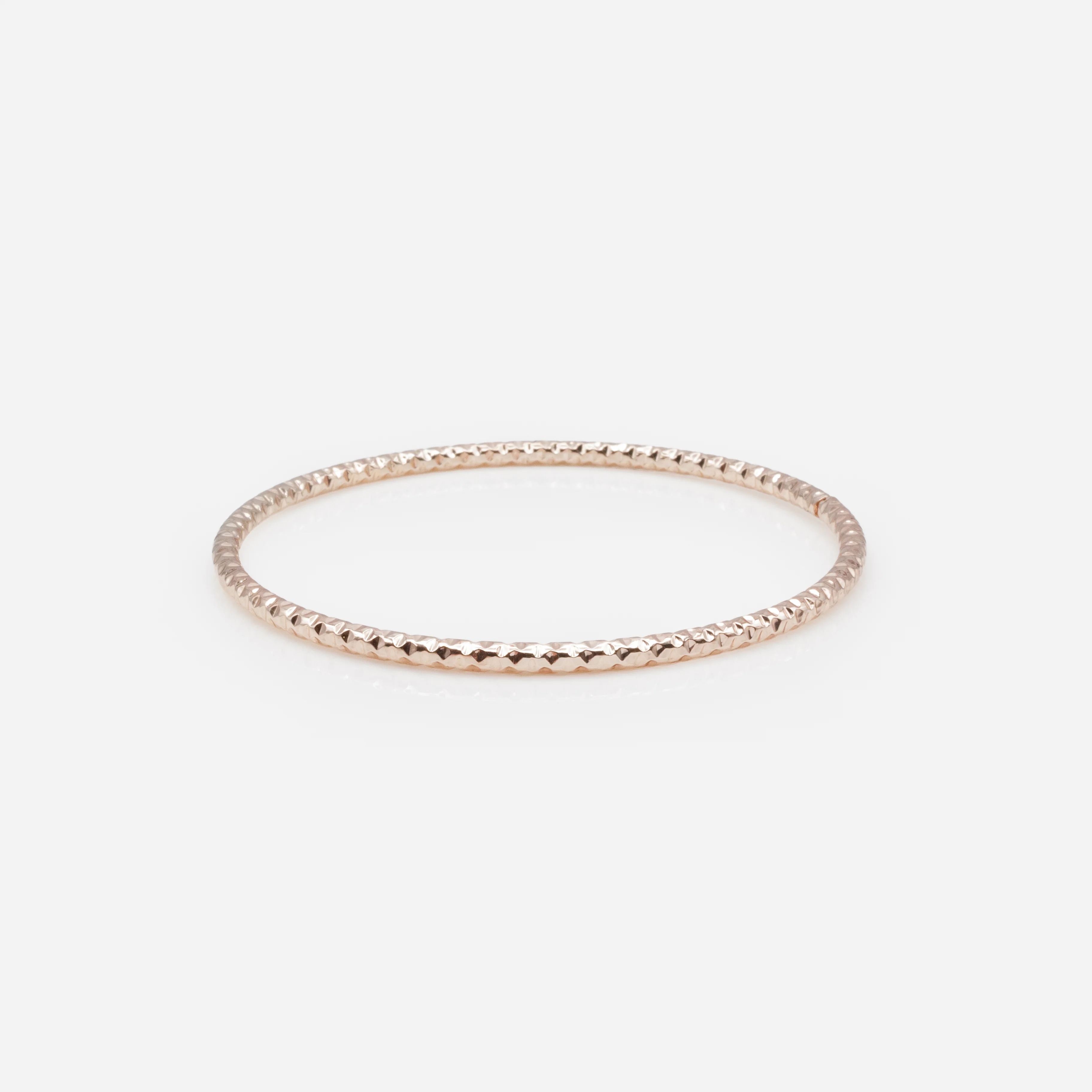 Trio de bracelets rigides texturés 3 tons - Image 7