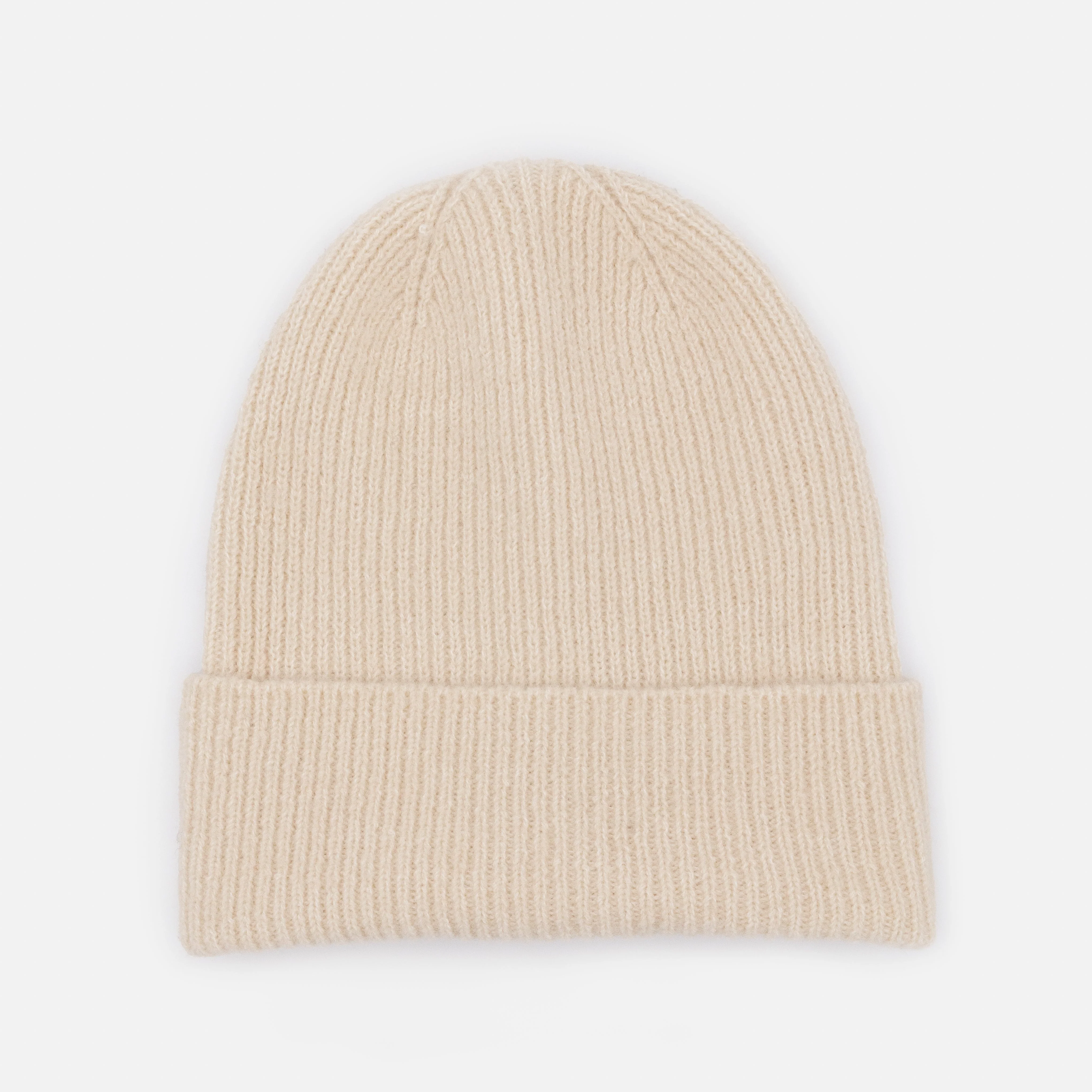 Tuque ivoire en tricot à petites mailles - Image 2